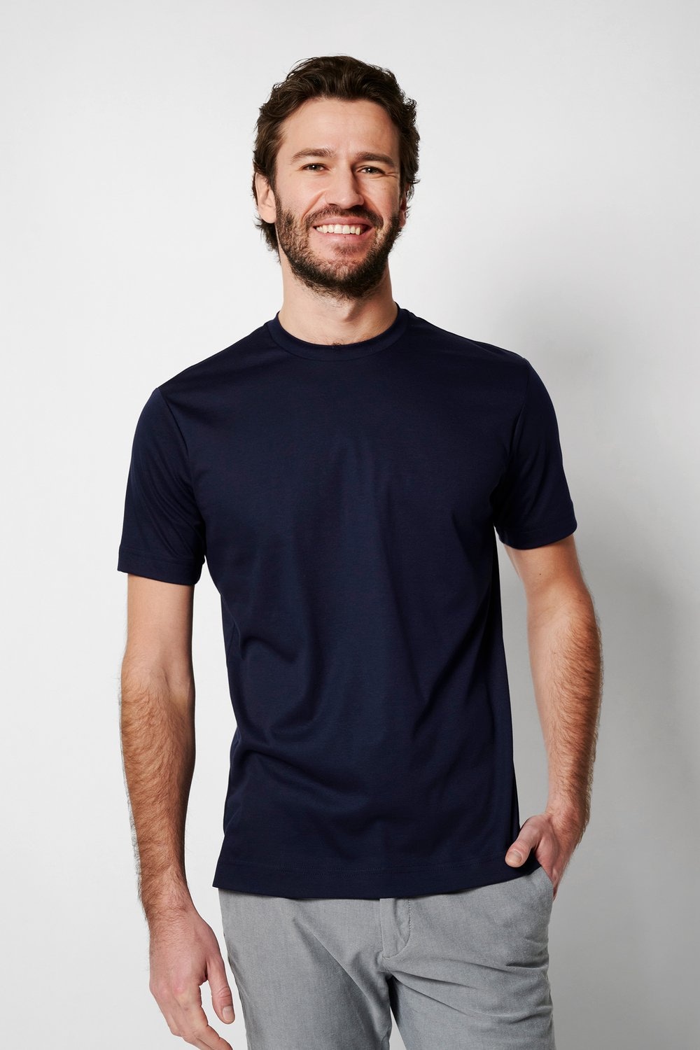 DESOTO T-Shirt »Jersey T-Shirt Rundhalsausschnitt halbarm« Mit Rundhalsausschnitt, Strech-Qualität