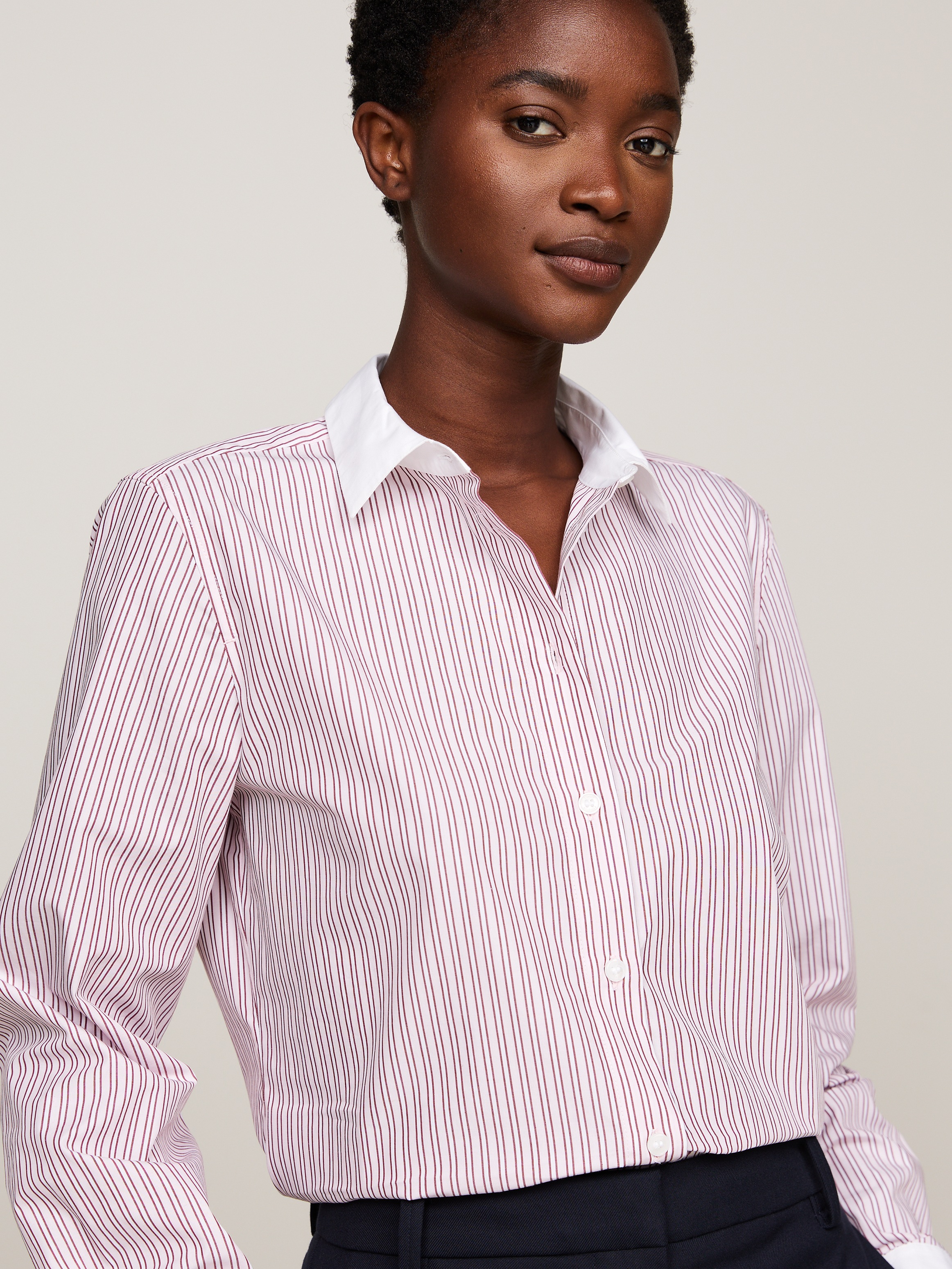 Tommy Hilfiger Hemdbluse »STRIPE REGULAR SHIRT«, mit Streifendessin