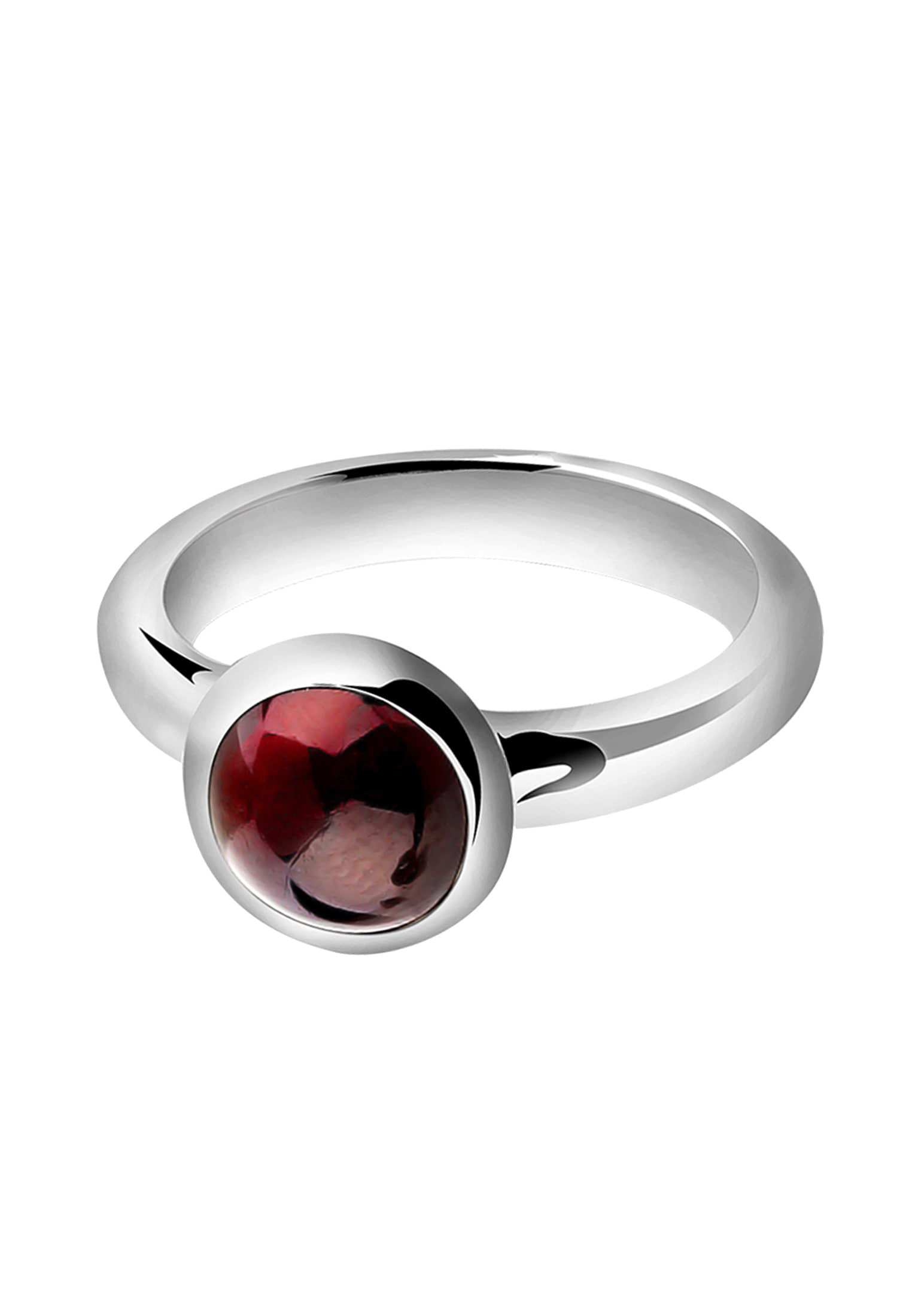 Nenalina Fingerring »Ring Granat Cabochon Edelstein Rund Rot 925 Silber«