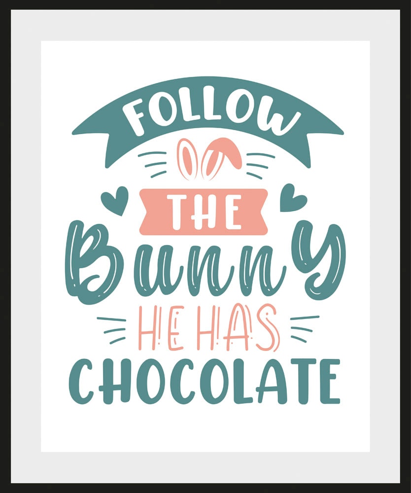 queence Bild »Akilah« Ostern | Schriftzüge | Sprüche | Sprüche & Texte 1 Stk. tlg. mit Rahmen, schwarz