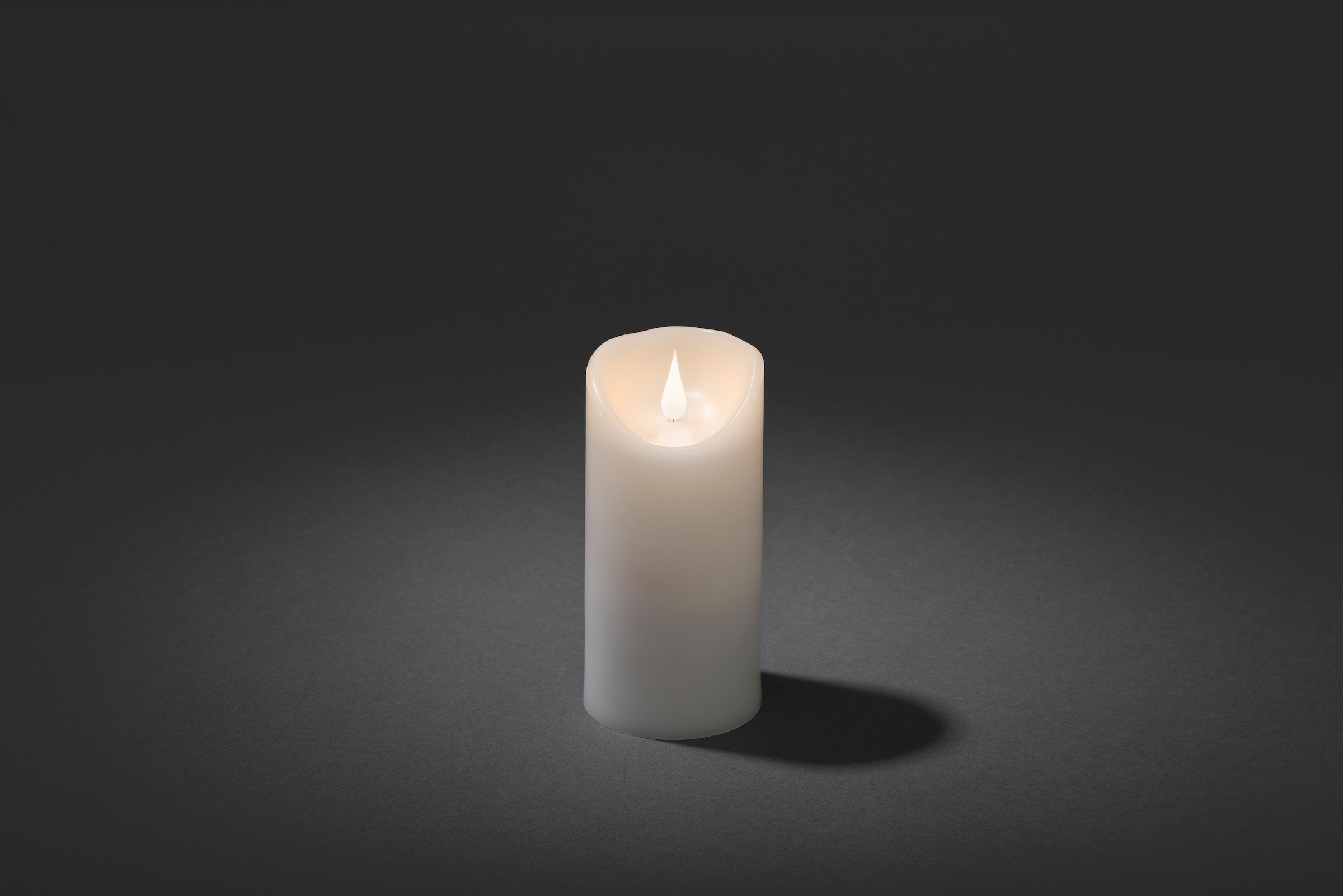 cm, mit LED weiß, bequem Ø 7,5 3D LED-Kerze »Weihnachtsdeko«, Höhe: KONSTSMIDE cm Flamme, kaufen Echtwachskerze, 15,5