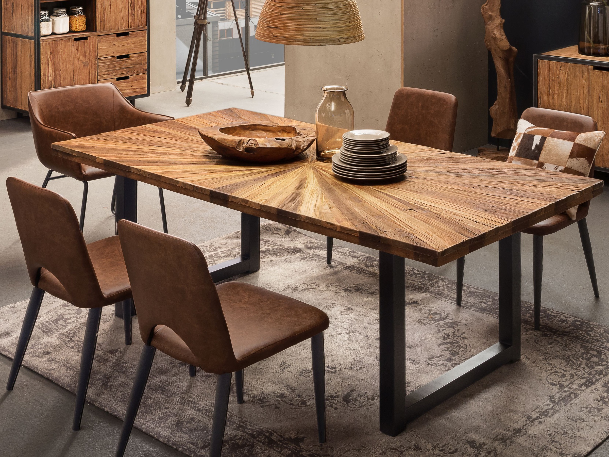 SIT Tischplatte, mit extravagantem Sonnendesign