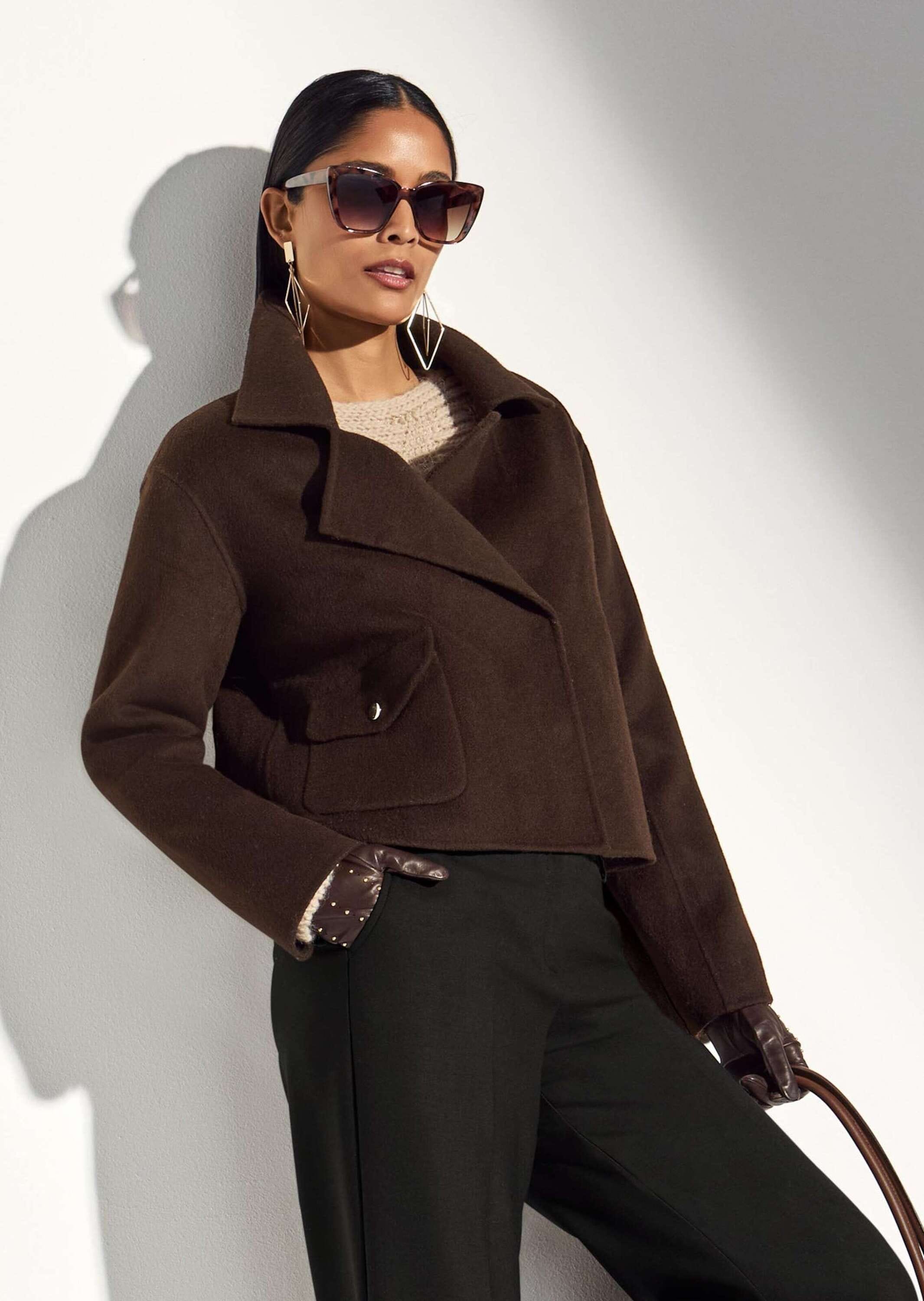 MADELEINE Kurzjacke »Doubleface-Jacke aus Wolle Jas. Zuiver wol« Doublefaceverarbeitung