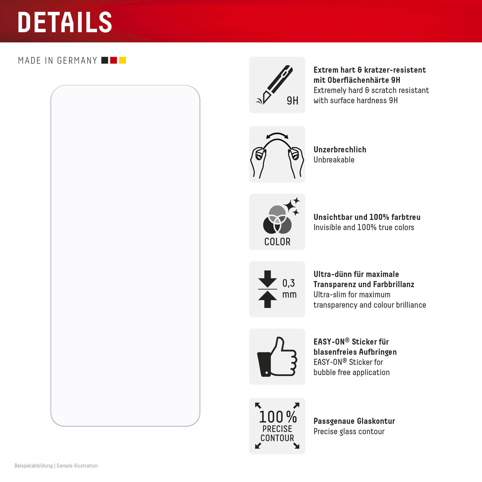 Displex Displayschutzglas »Smart Glass Screen Protector«, für Xiaomi Redmi 15C, Displayschutzfolie, Schutzfolie, Bildschirmschutz, kratz- & stoßfest