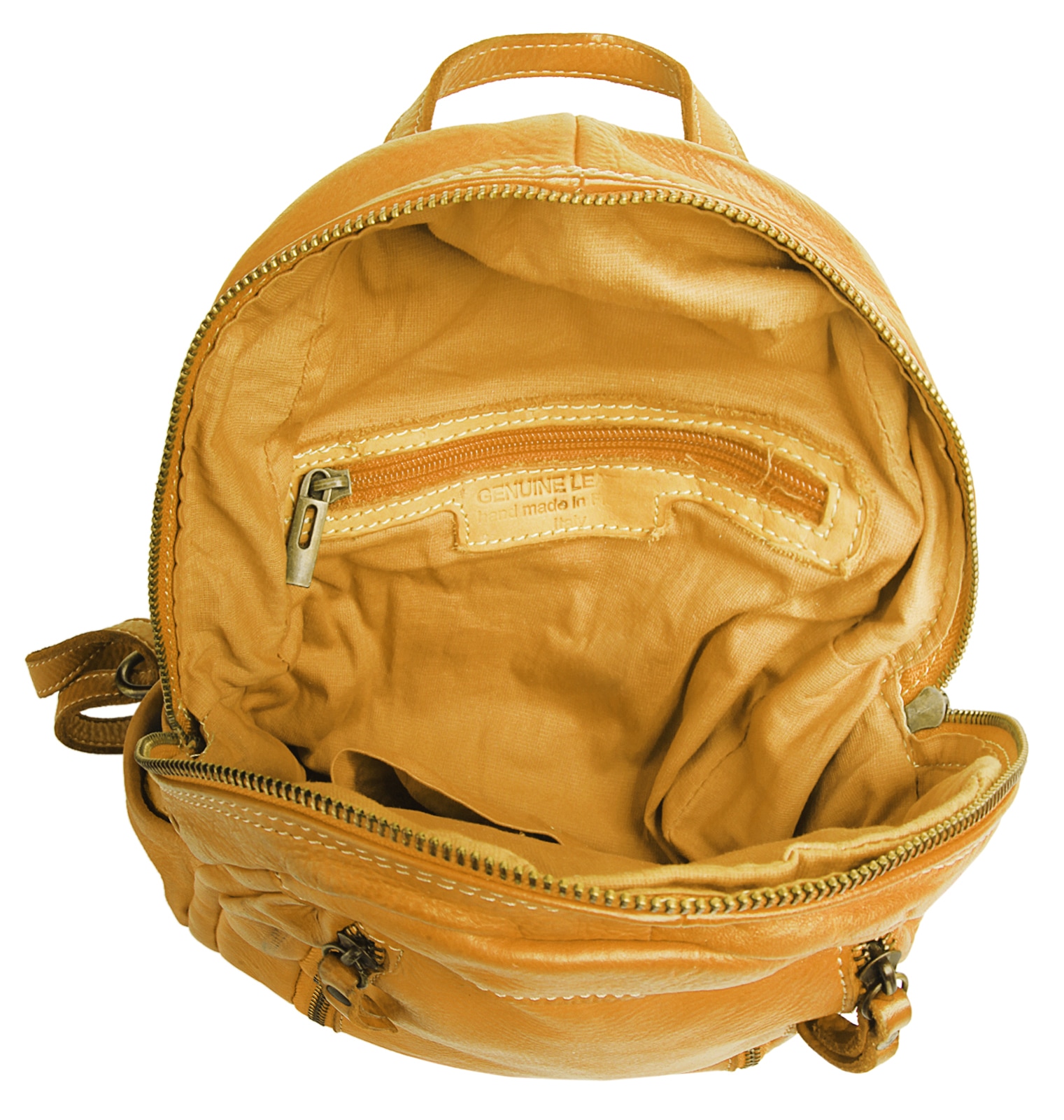 Cluty Cityrucksack, echt Leder, Made in Italy