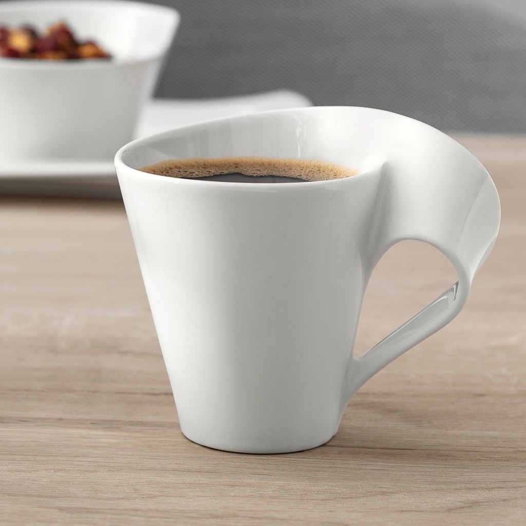 Villeroy & Boch Tasse »Kaffeebecher mit Unterteller NewWave Caffè 300 ml weiß«