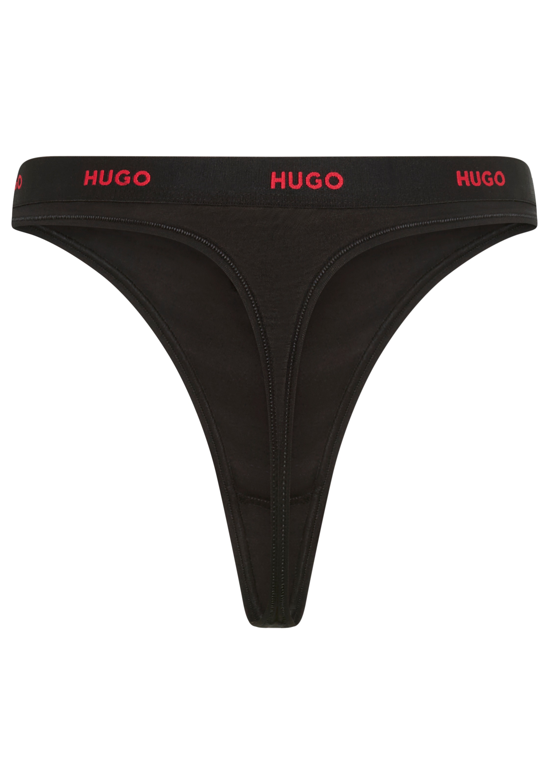 HUGO Underwear String »ID« aus Stretch-Baumwolle mit Logos am Bund