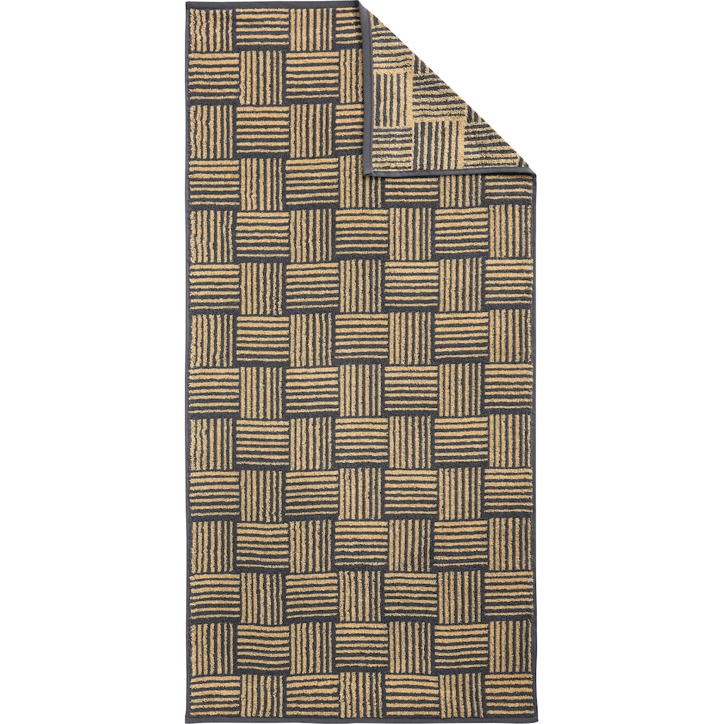 Dyckhoff Handtuch Set »Golden Shades Basket«, (3 St., 2 Handtücher (50x100 cm)-1 Badetuch (70x140 cm), mit graphischem Muster