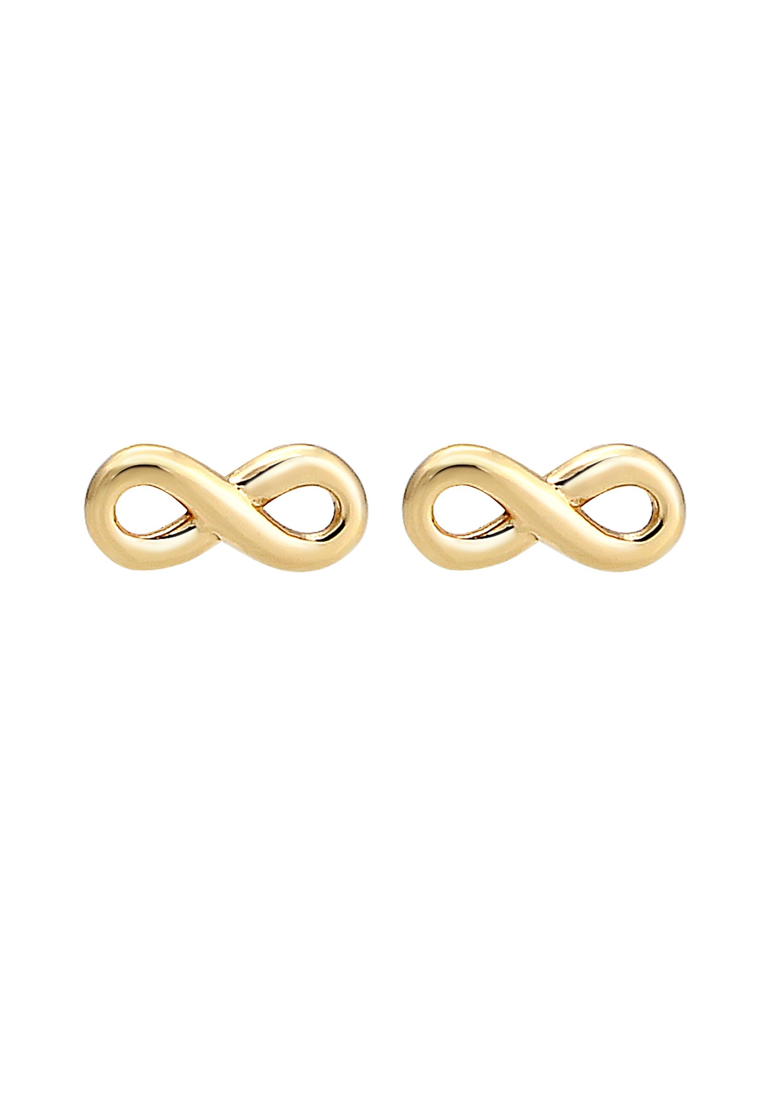 Elli Premium Paar Ohrstecker »Ohrringe Ohrstecker Infinity 585 Gelbgold«