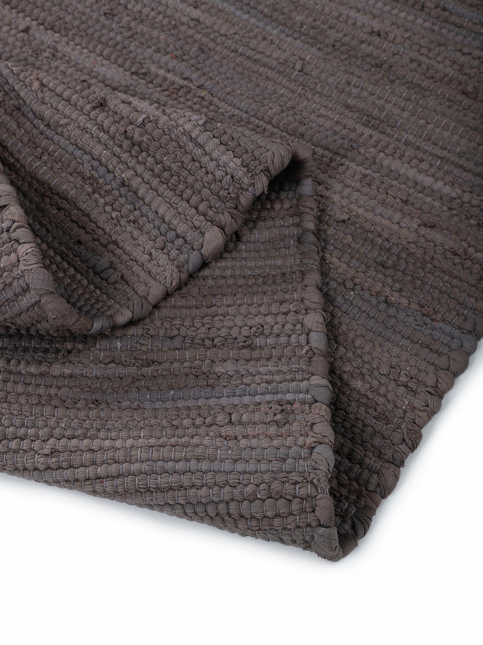 Home affaire Teppich mit Uni«, reine online Baumwolle, handgewebt, Uni-Farben, rechteckig, »Handweb kaufen Fransen Wendeteppich