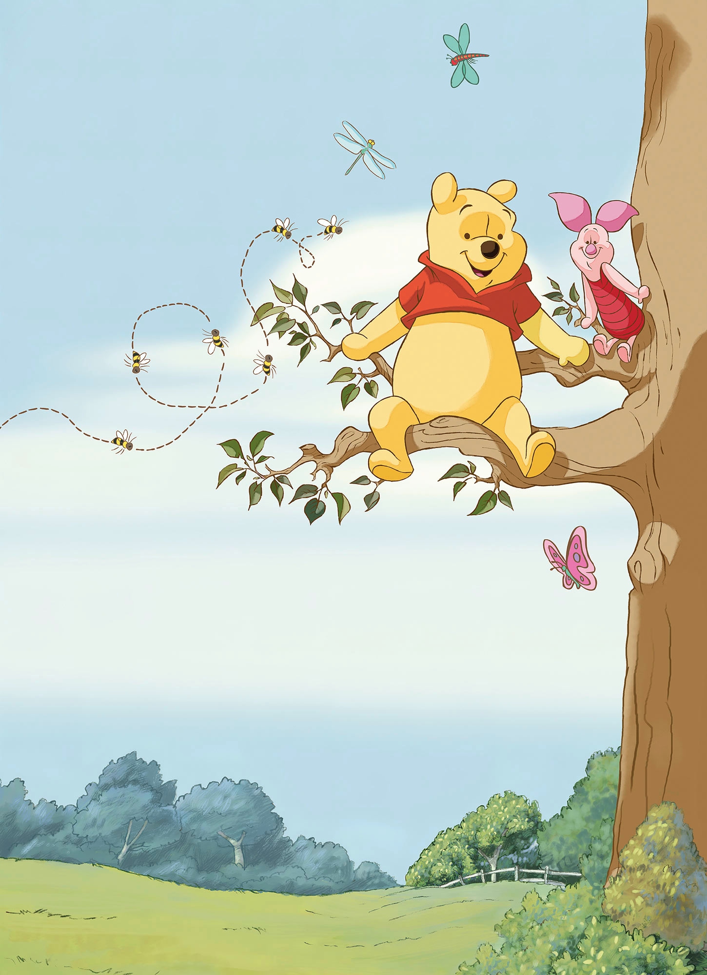 Komar Fototapete »Winnie Pooh Tree«, 184x254 cm (Breite x Höhe) online  kaufen | mit 3 Jahren XXL Garantie