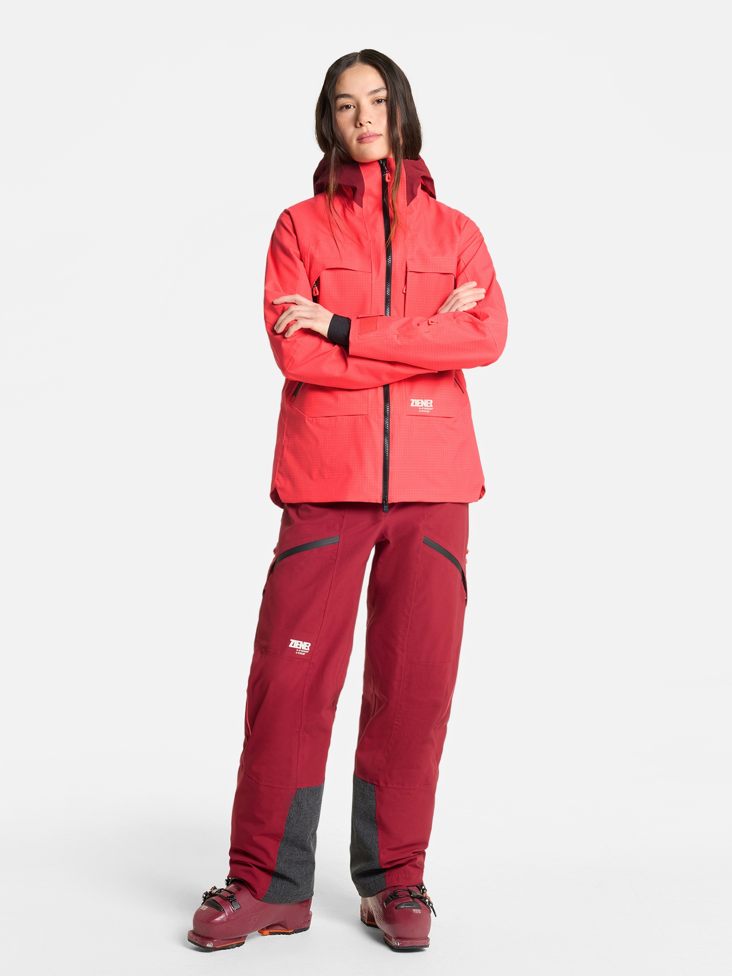 Ziener Skijacke »RAFINA-Z AQUASHIELD® DAMEN« wasser- u. winddicht, atmungsaktiv, unwattiert, Innenfutter aus Wolle