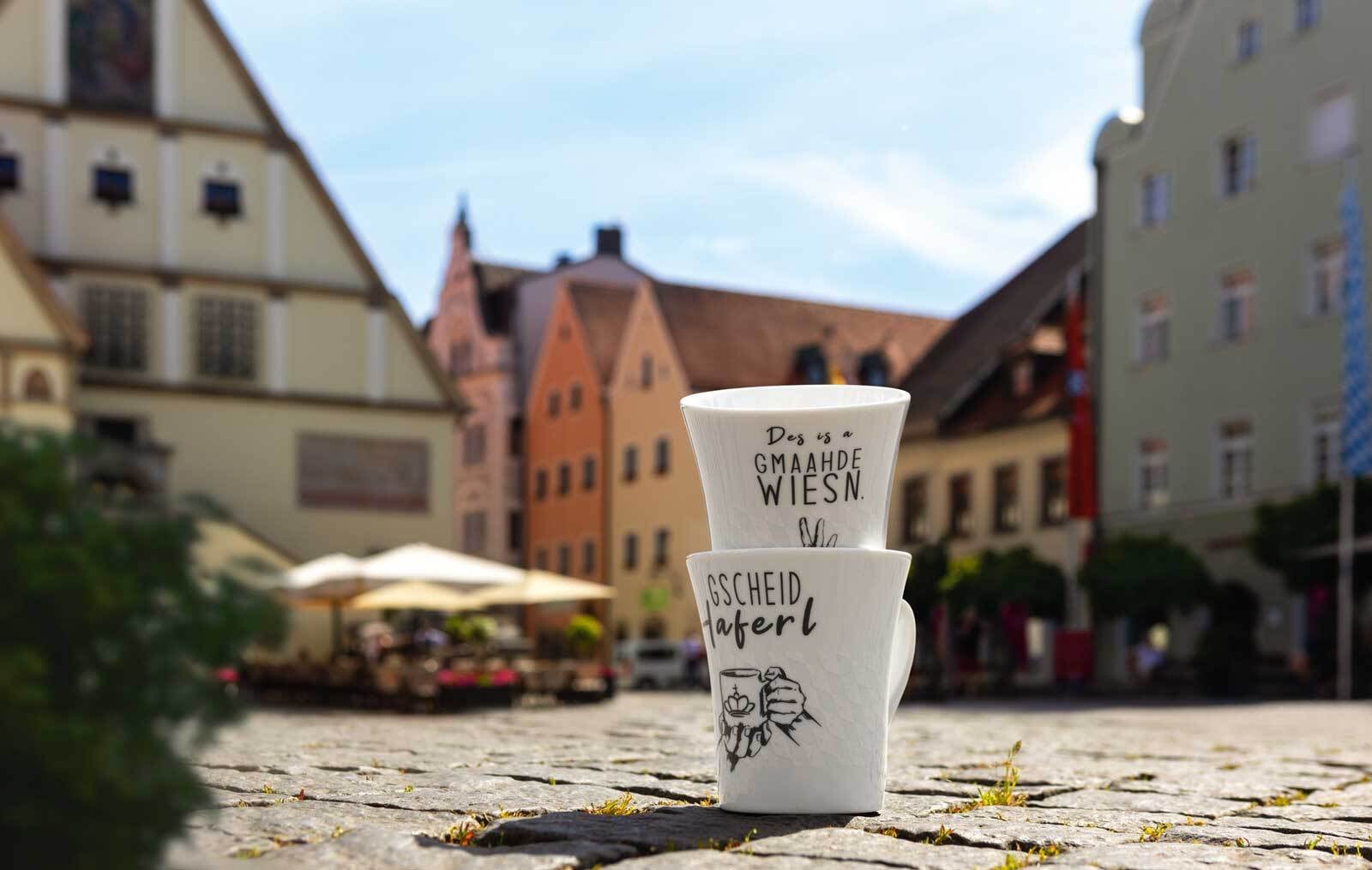 Seltmann Weiden Becher »Henkelbecher Bayern 400 ml 6er Set weiß« Spülmaschinengeeignet, Mikrowellenfest, Ofenfest