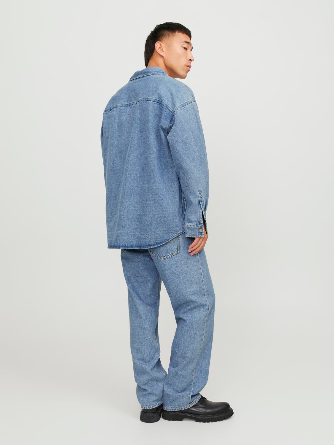 Jack & Jones Langarmhemd »JORSANTORINI DENIM OVERSHIRT LS SN«