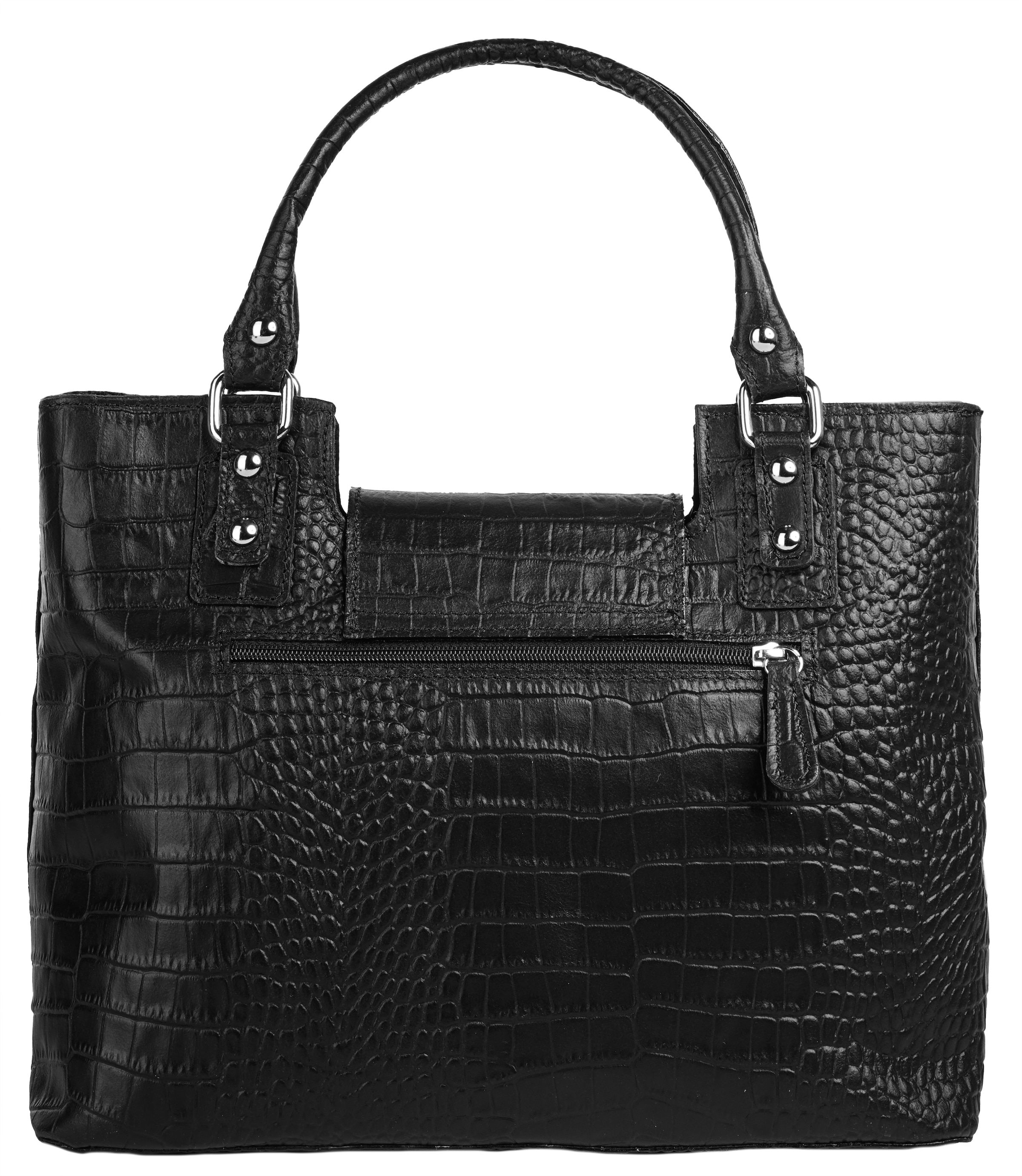 Cluty Henkeltasche echt Leder, Made in Italy