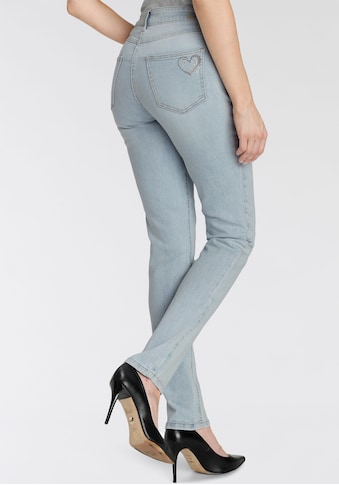 MAC Gerade Jeans »Melanie-Heart«, Dekorative Nieten auf der hinteren Tasche kaufen