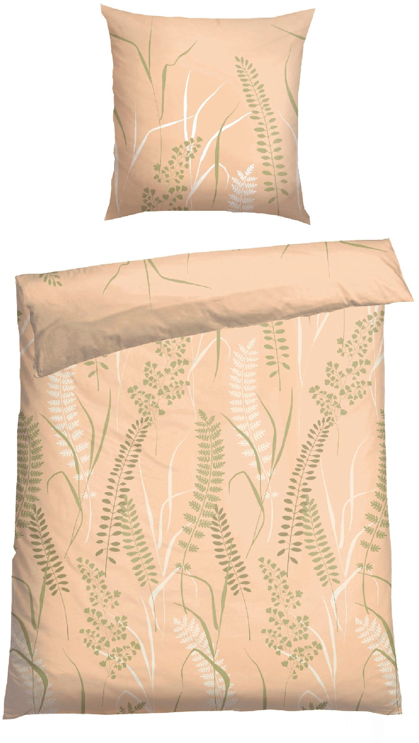 Schiesser Bettwäsche "Annic aus weicher Baumwolle in floralem Dessin" 2 Stk. OEKO-TEX MADE IN GREEN