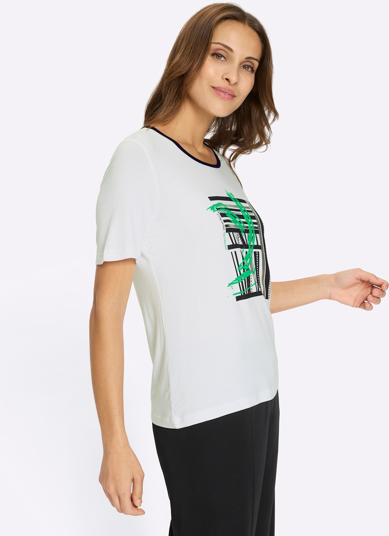 Inspirationen Rundhalsshirt »Kurzarm-Shirt« 1 tlg.