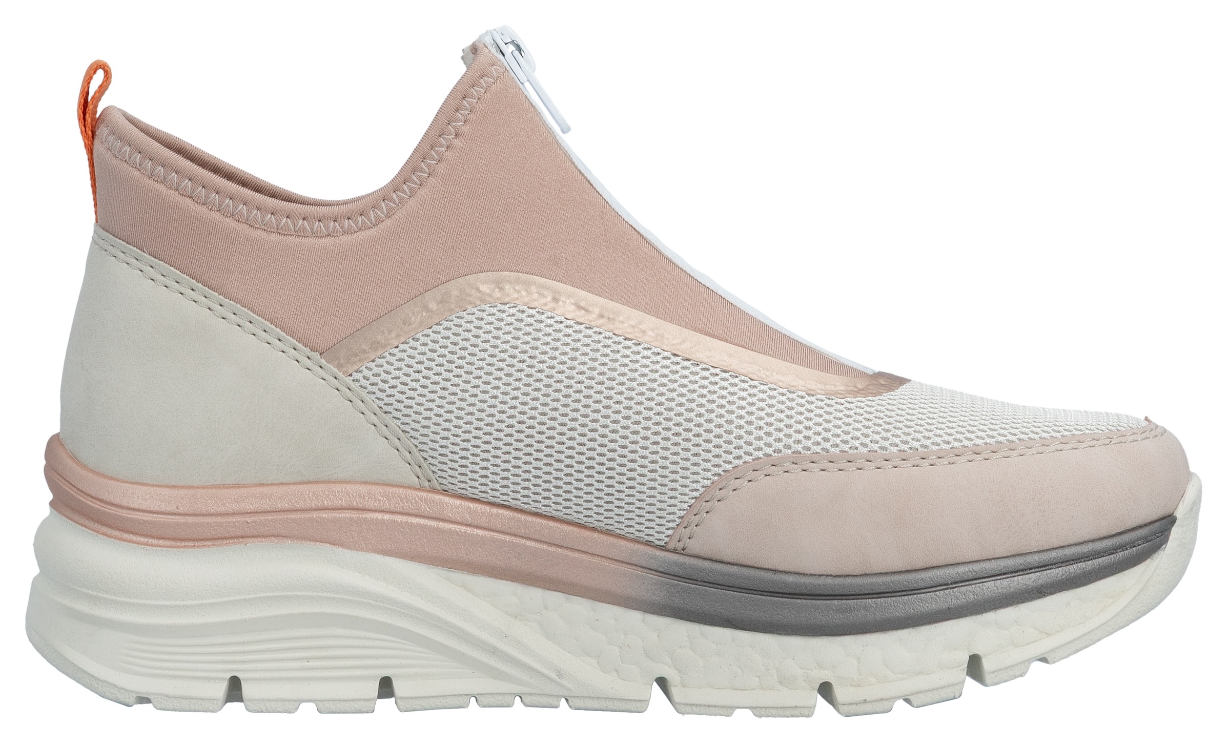 Rieker Schlupfboots  , Keilabsatz, Freizeitschuh, High Top-Sneaker, Reißverschluss