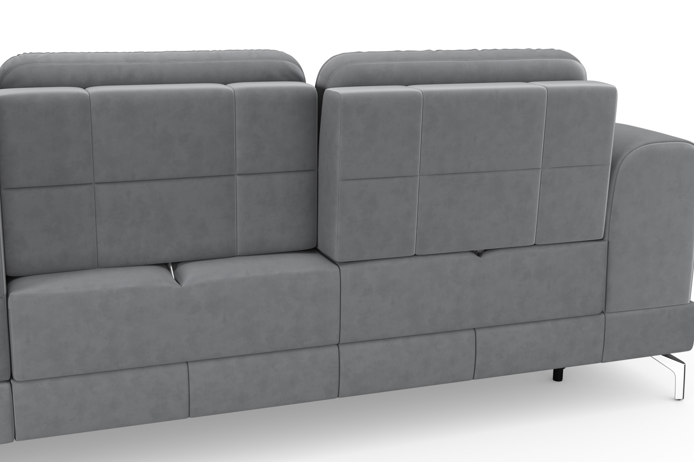 sit&more Ecksofa »Bendigo L-Form«, inklusive Sitztiefenverstellung, Bodenfreiheit 12 cm, in 2 Fußfarben