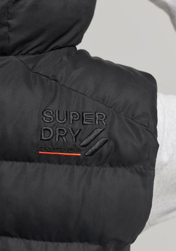 Superdry Steppweste »HOODED MICROFIBRE PADDED GILET« bei ♕