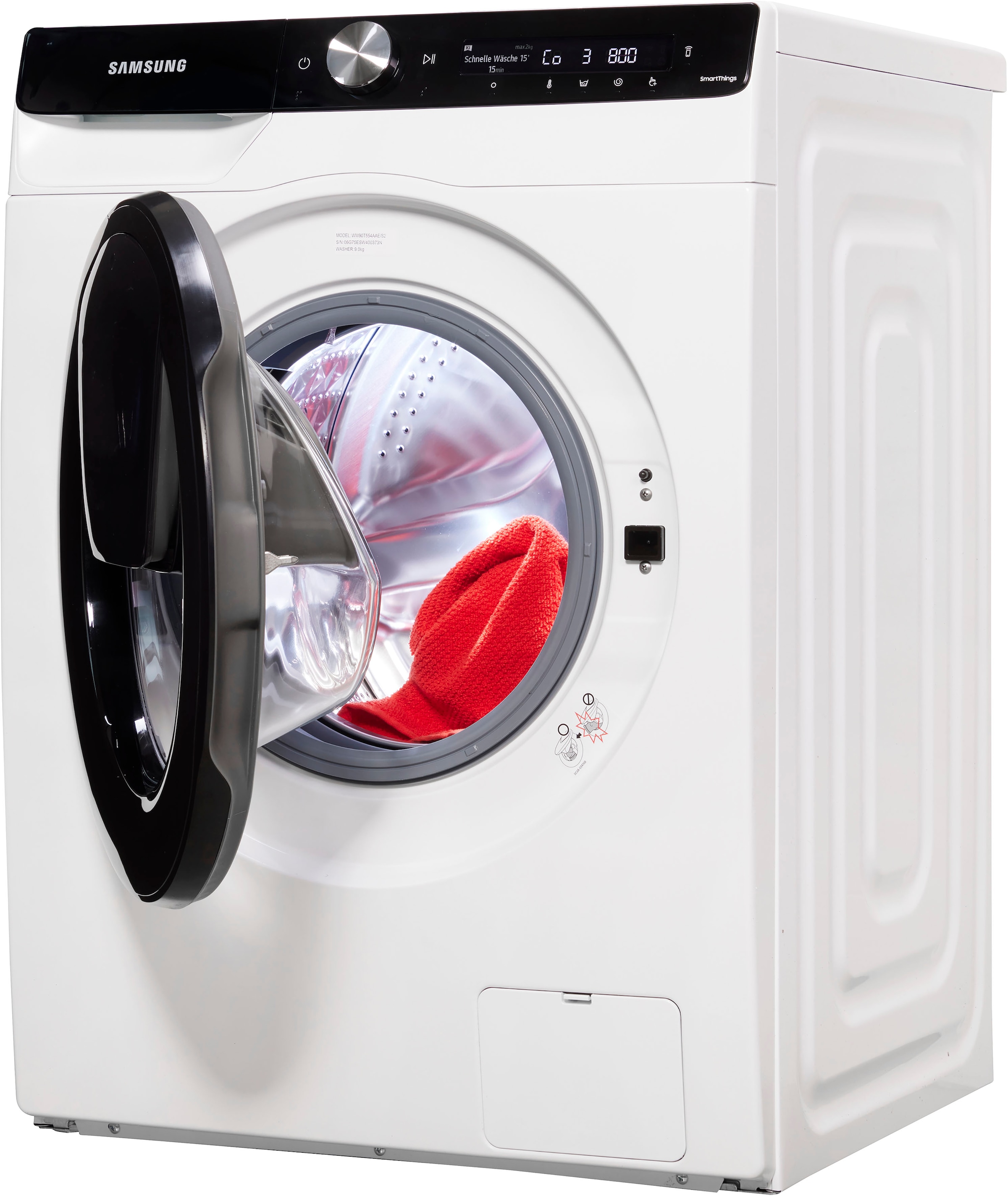 Samsung Waschmaschine »WW90T554AAE«, WW90T554AAE, 9 kg, 1400 U/min, AddWash  mit 3 Jahren XXL Garantie