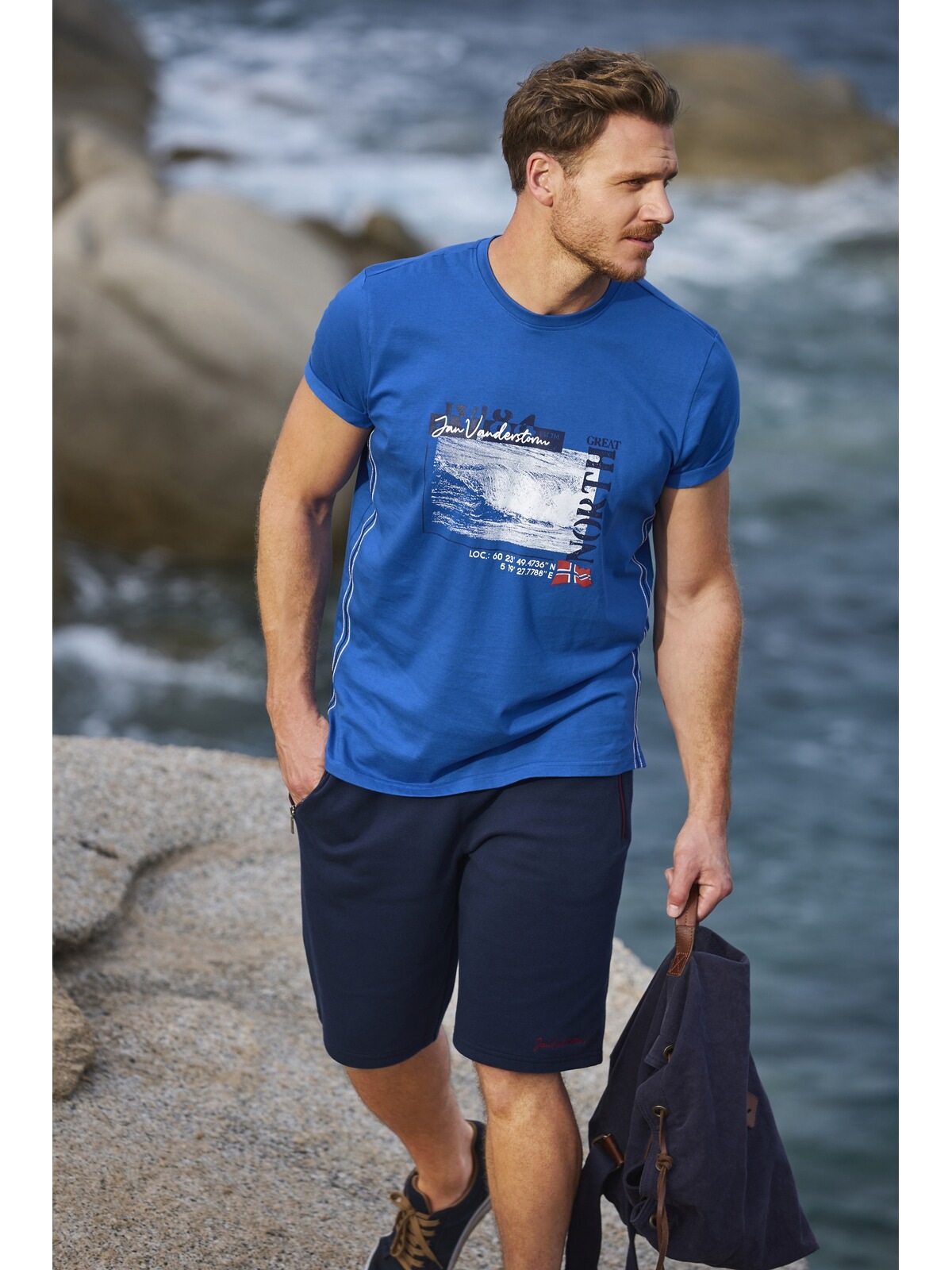 Jan Vanderstorm Rundhalsshirt »T-Shirt PITTER«