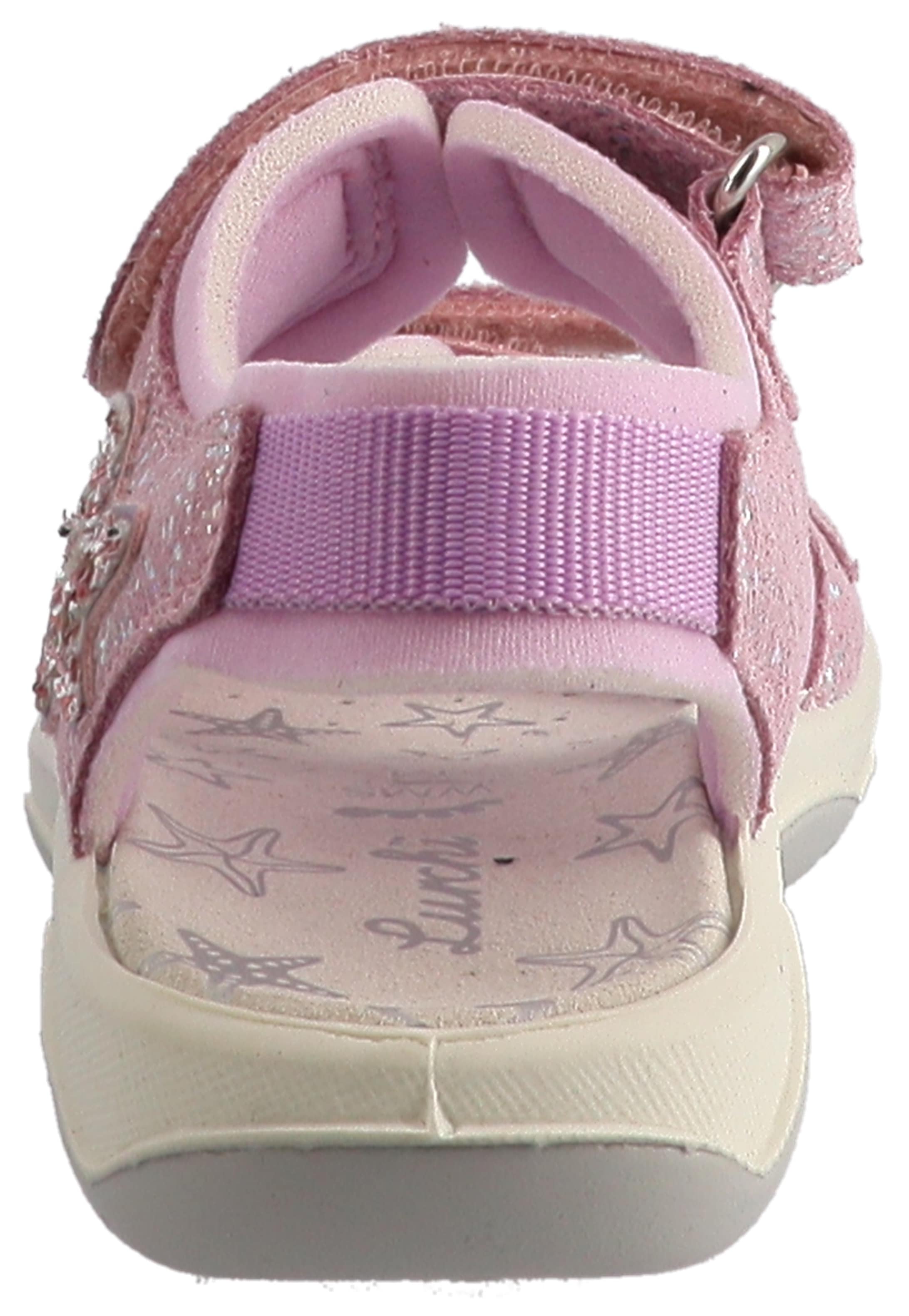 Lurchi Sandale »Fia 2«  Klettschuh mit Glitter, Größenschablone zum Download