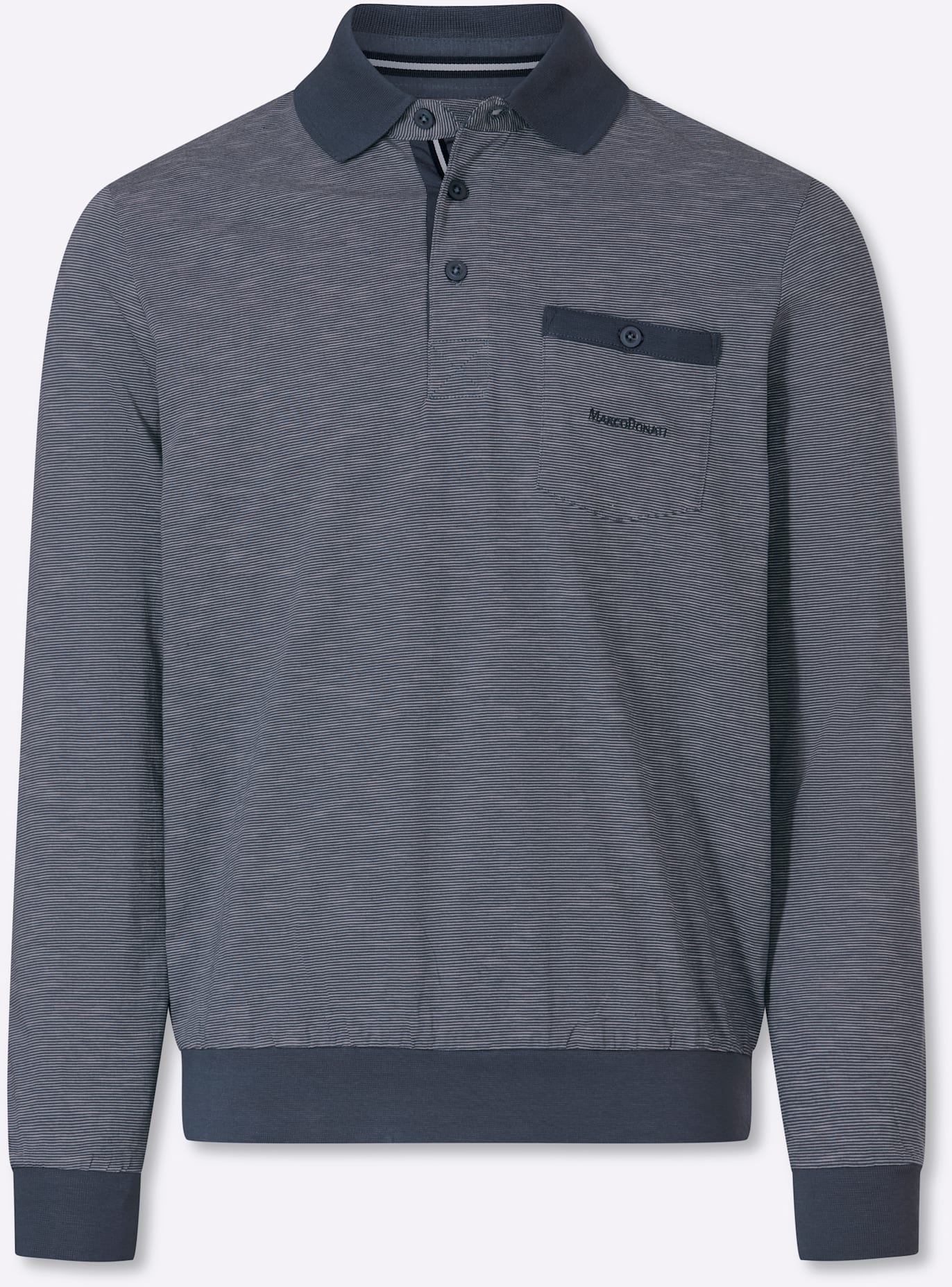 Marco Donati Langarm-Poloshirt »Langarm-Shirt« 1