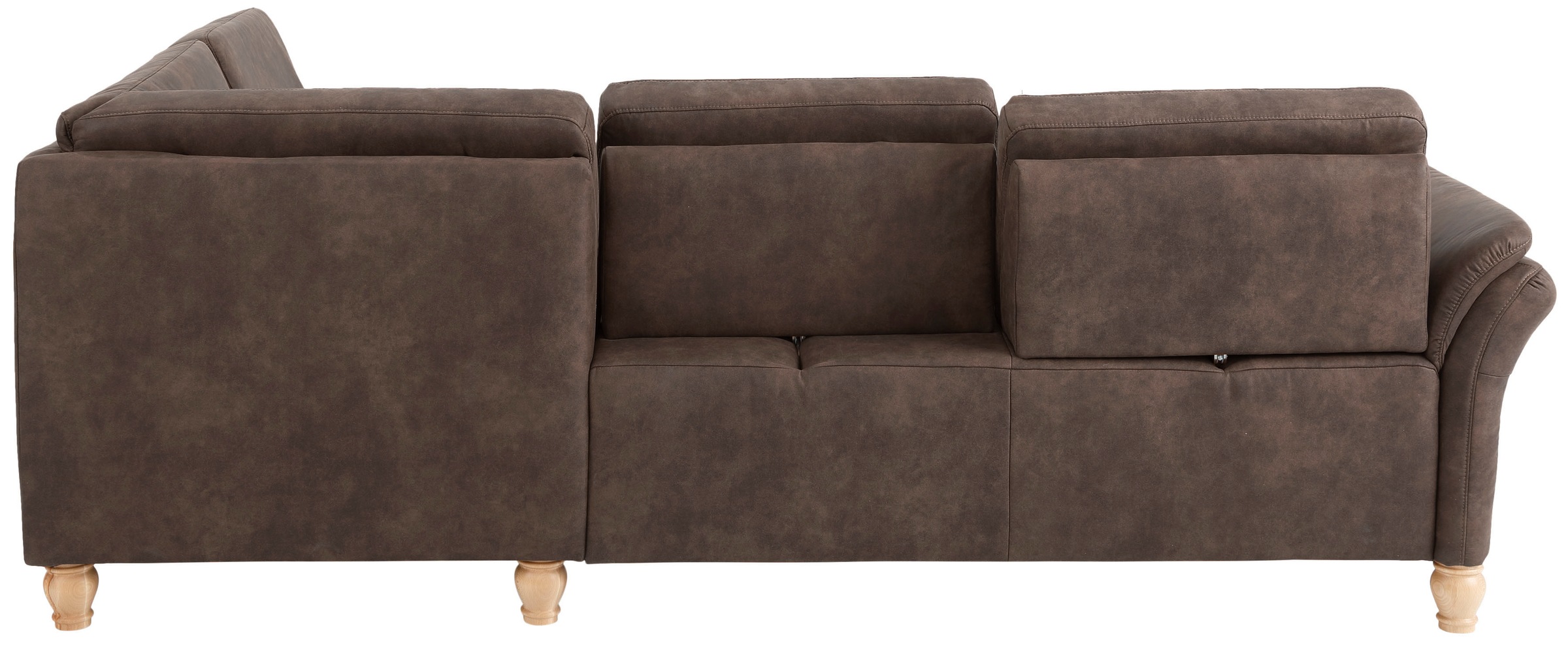 Home affaire Ecksofa »Palace L-Form«, incl. Sitztiefenverstellung, wahlweise mit Bettfunktion und Stauraum