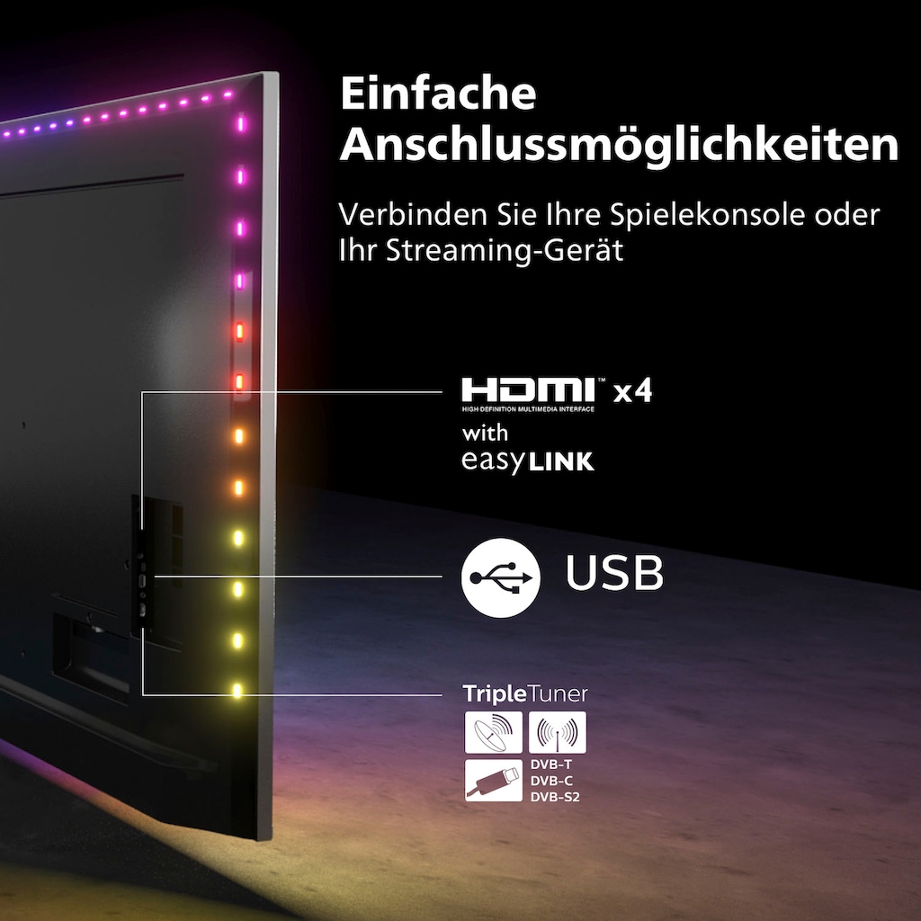 Philips LED-Fernseher »75PUS8807/12«, 189 cm/75 Zoll, 4K Ultra HD, Android TV-Smart-TV-Google TV