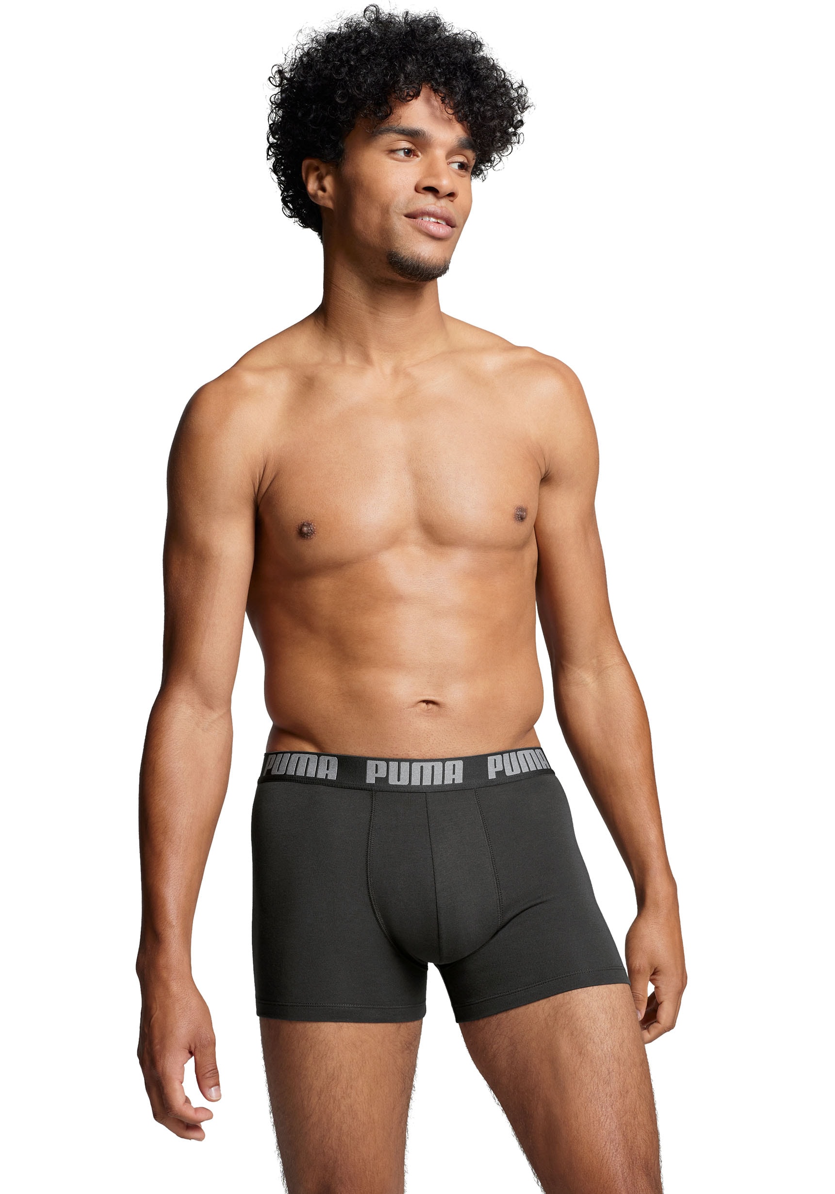 PUMA Boxer, (Packung, 2er-Pack), mit Puma Webbund