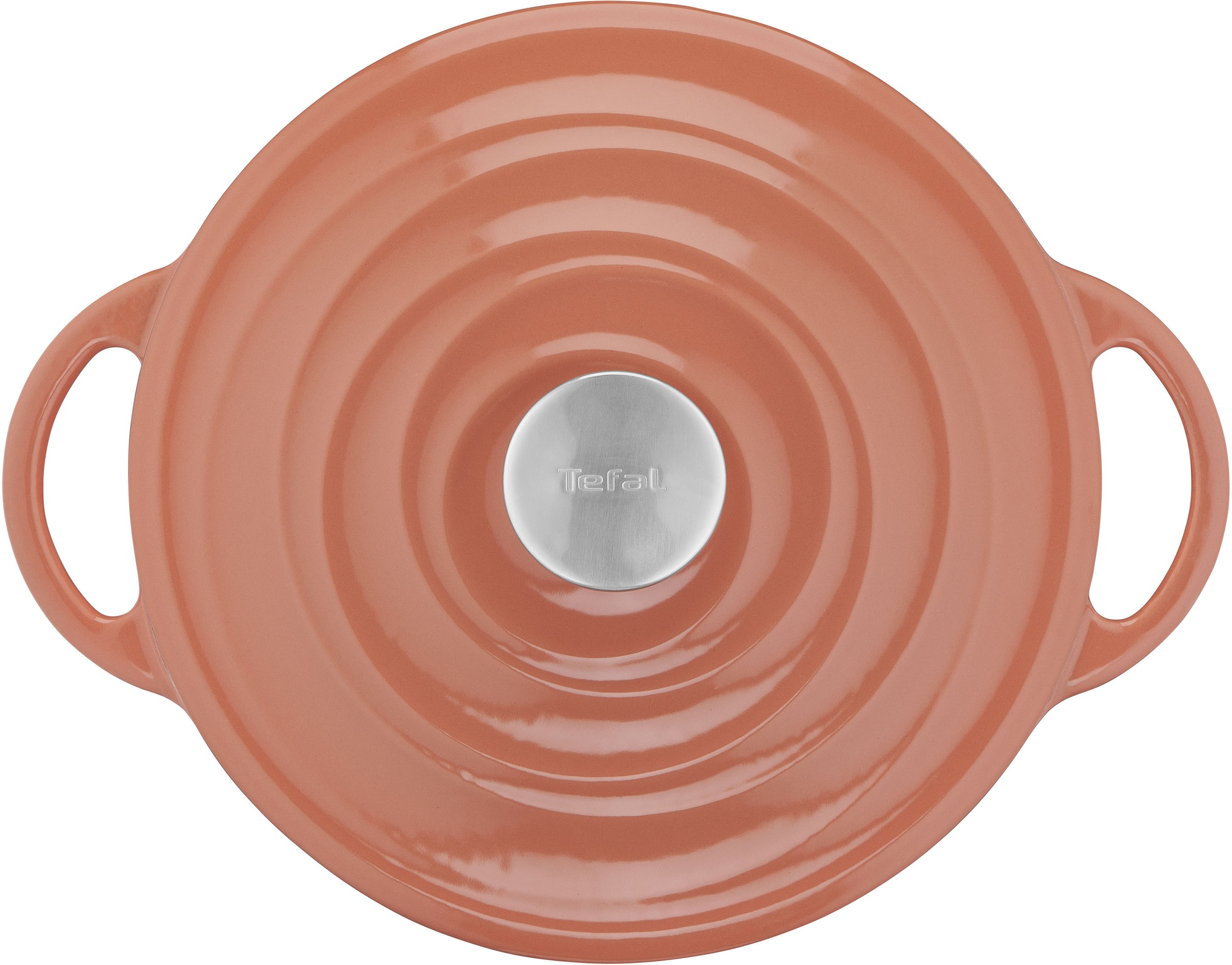 Tefal Kochtopf »LOV«, Gusseisen, (1 tlg.), umweltfreundlich, unbedenkliche Pigmente,Schongaren, Ø25 cm, Induktion