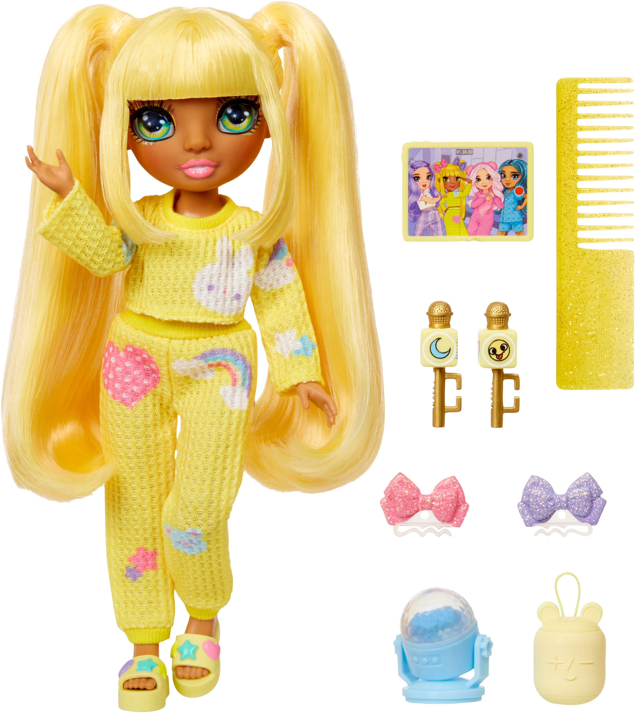 RAINBOW HIGH Anziehpuppe »Junior High PJ Party Fashion Doll Sunny (Yellow)«