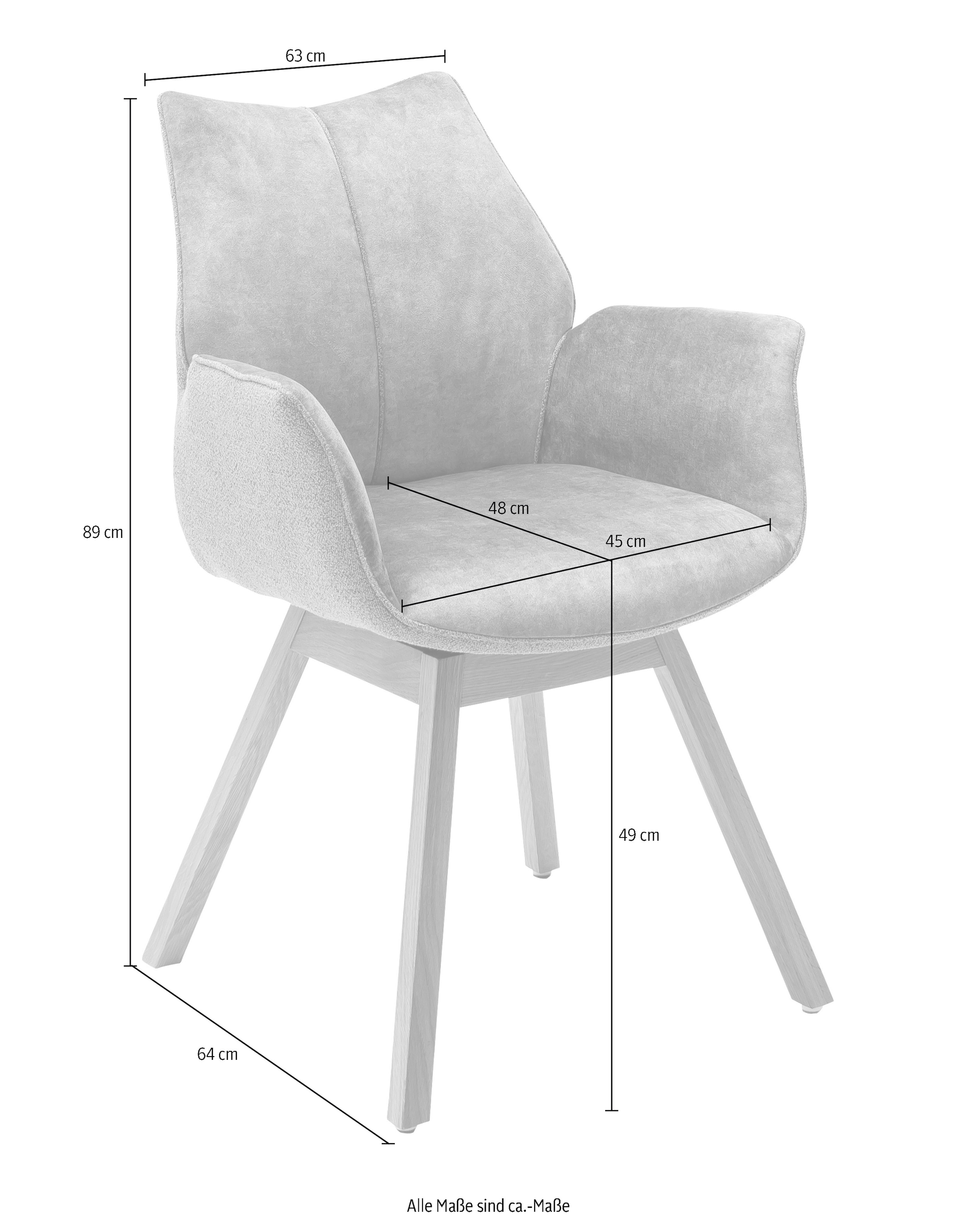 MCA furniture 2er Veloursoptik, bis drehbar, St., 180° 120 in Armlehnstuhl Raten »Tacoma«, bestellen (Set), 2 auf kg Set Vintage belastbar