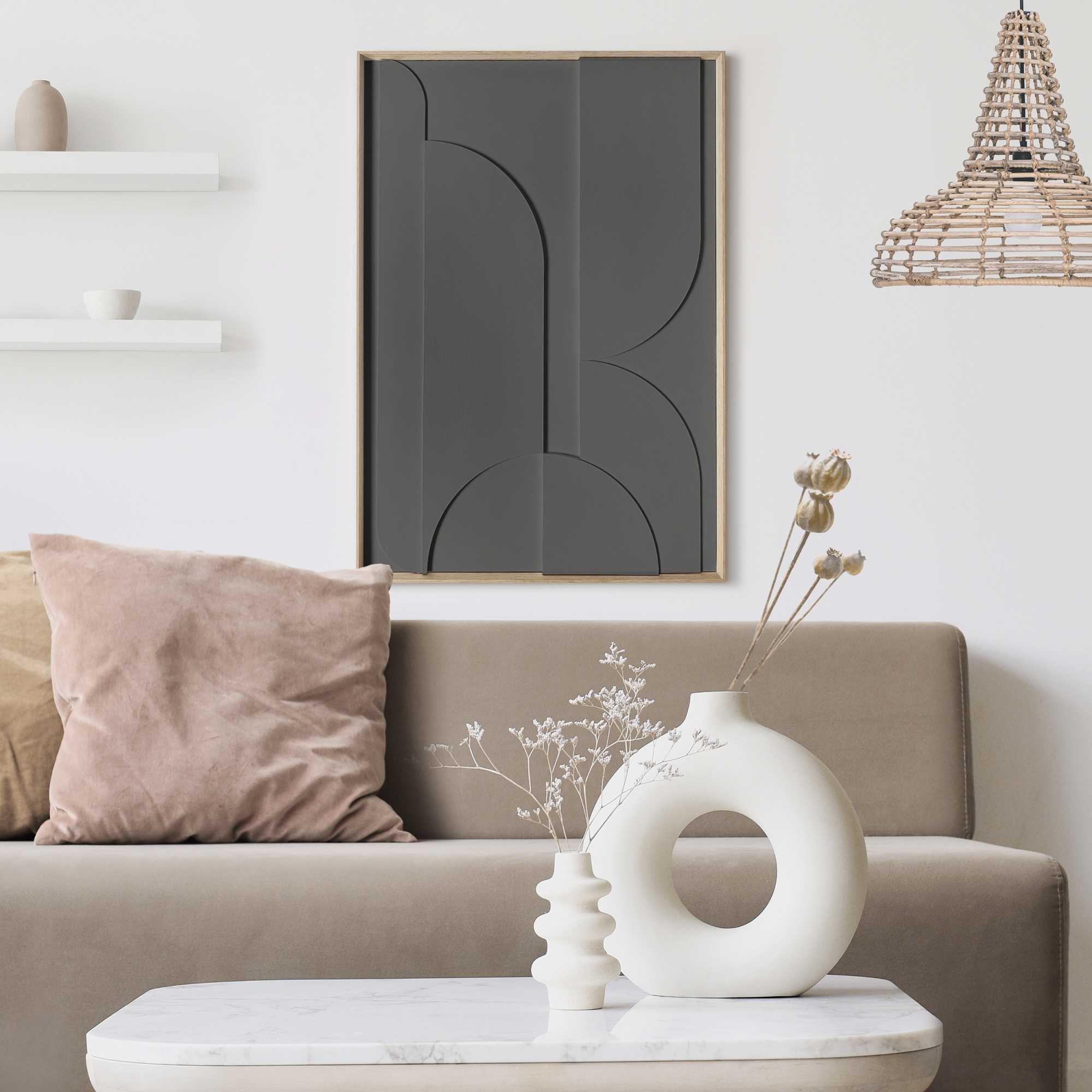 Reinders! Wandbild »Puzzeled - charcoal«