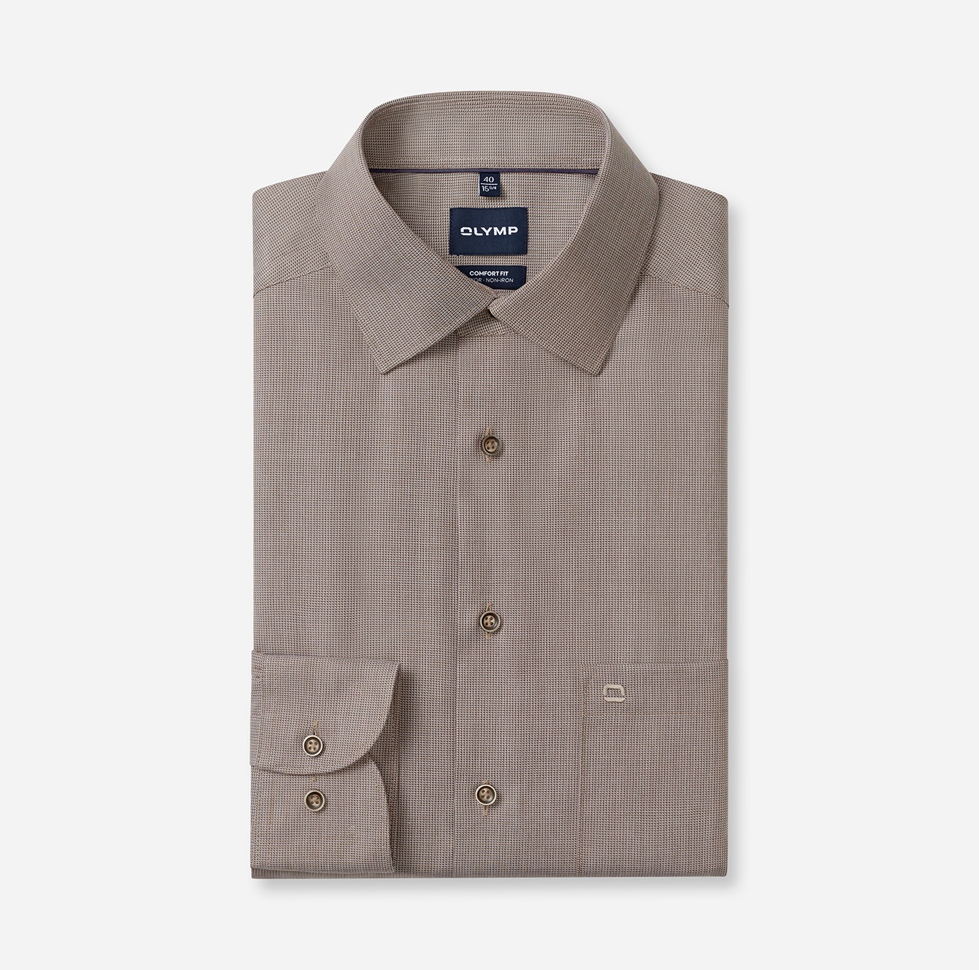 OLYMP Langarmhemd »Luxor« Businesshemd, New-Kentkragen, Comfort Fit