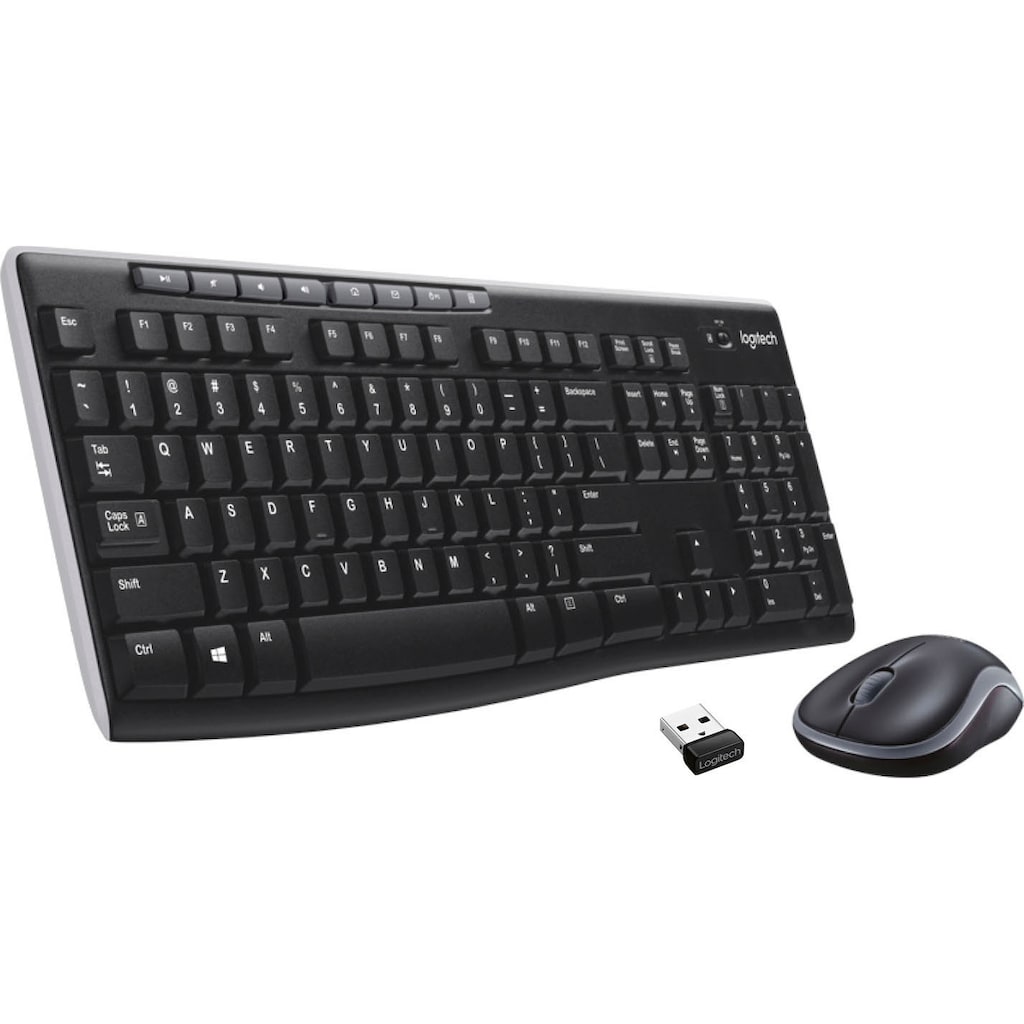 Logitech Tastatur- und Maus-Set »Wireless Combo MK270«