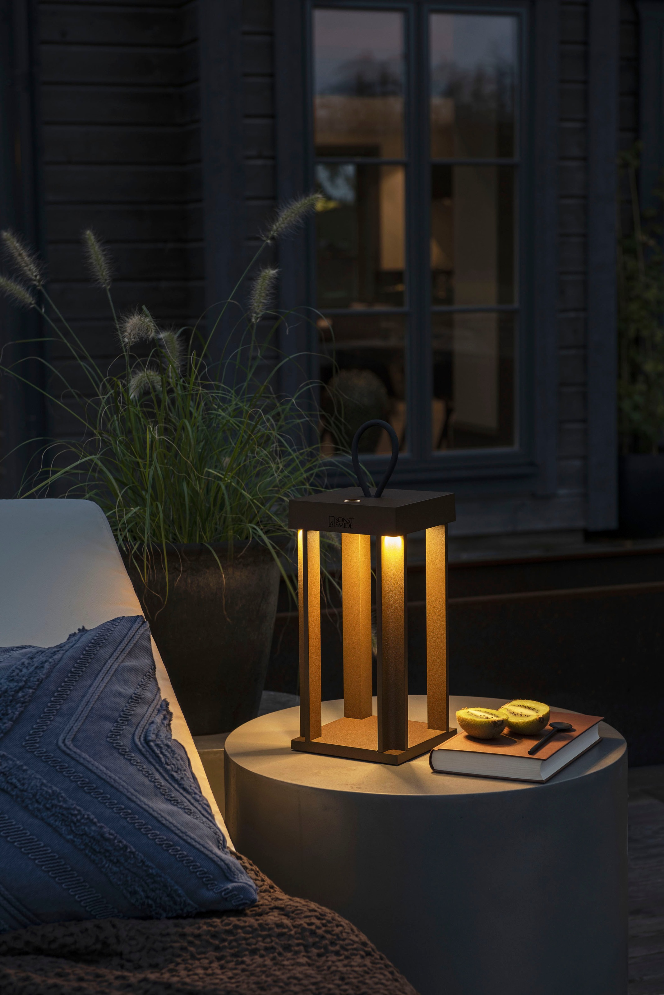 KONSTSMIDE LED Laterne »Cannes«, Leuchtmittel LED-Modul | LED fest integriert, Cannes LED USB-Laterne 42cm, dimmbar 2700/3000K