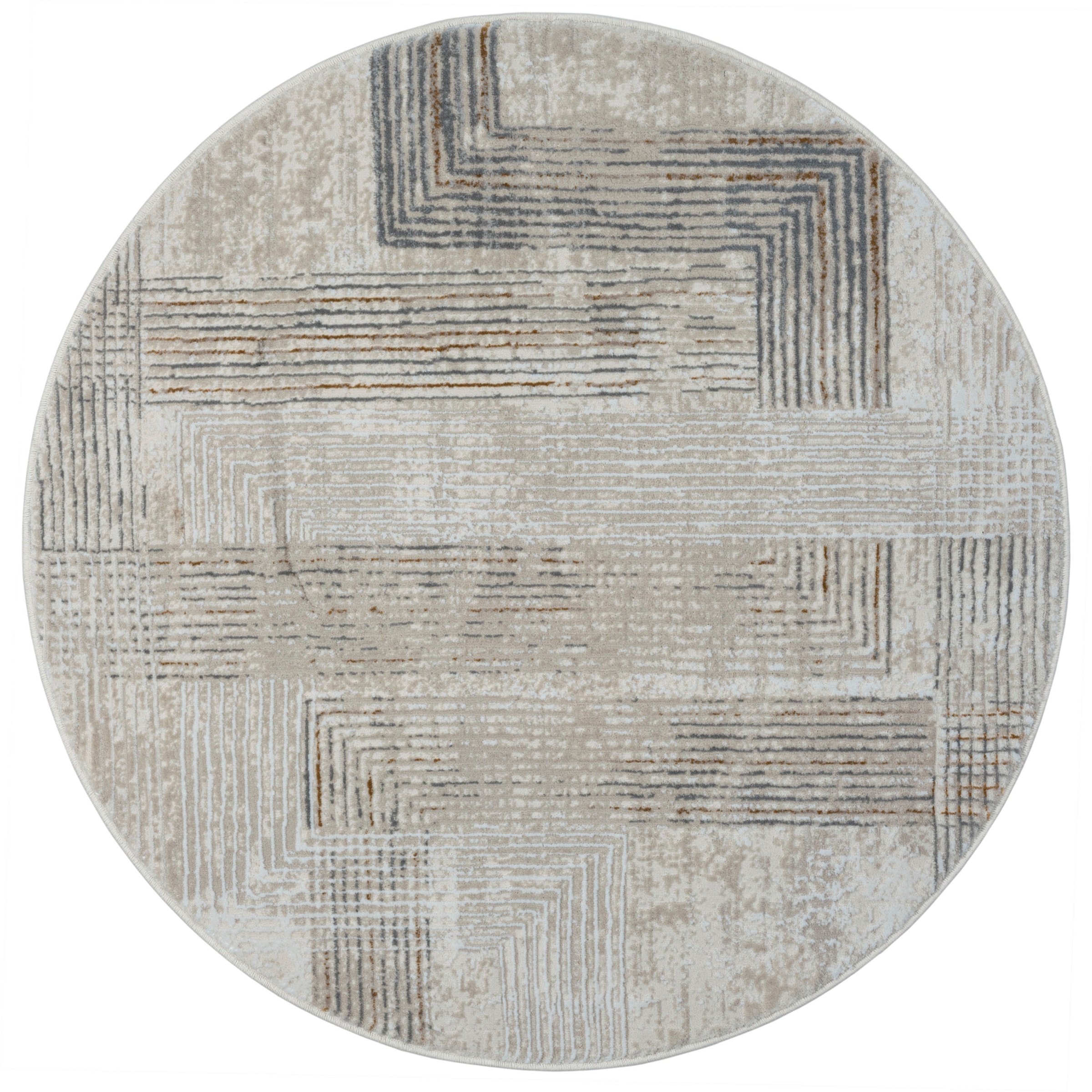 Myflair Möbel & Accessoires Teppich »My Way« rund 10 mm Höhe Kurzflor, Retro-Design, besonders weich durch Microfaser