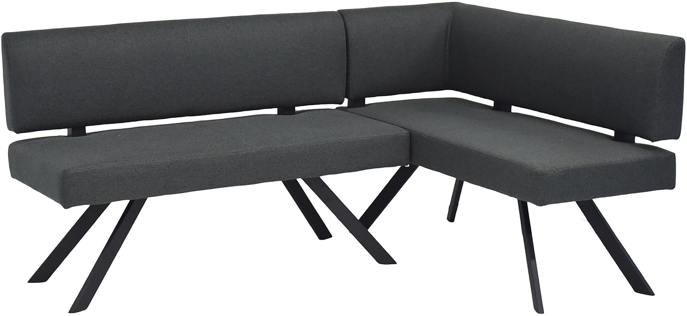 byLIVING Eckbank »TORONTO« Webstoff, bis 160 kg, Taschenfederkern, 4-Fußgestell, 3 Sitzplätze