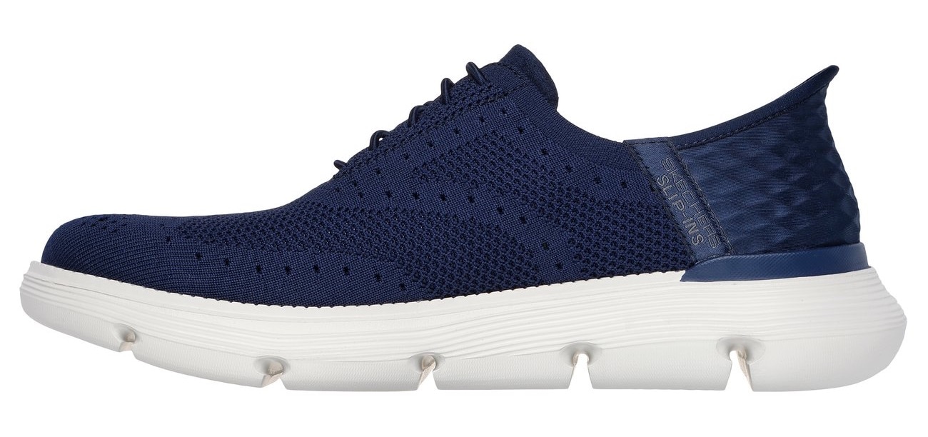 Skechers Slip-On Sneaker »GARZA-PALMA«, Budapester, Slipper, Business Schuh in veganer Verarbeitung