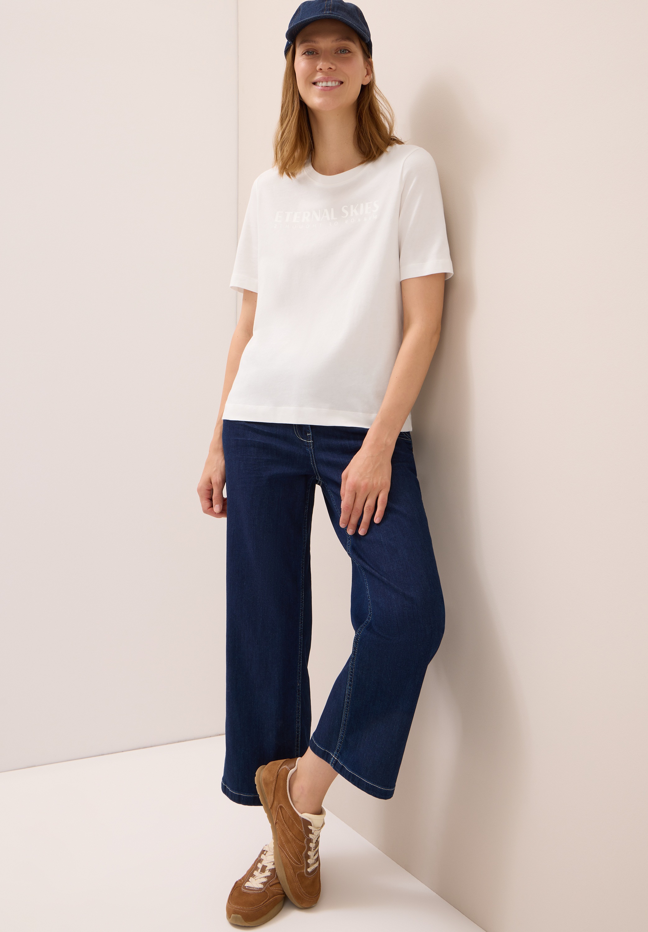 Cecil T-Shirt mit Wording Artwork