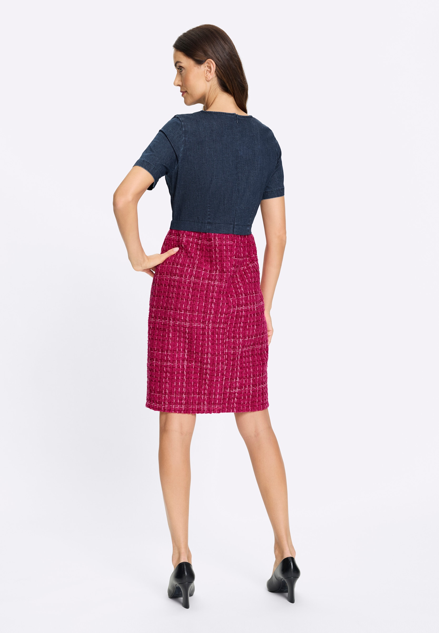 heine Jerseykleid »Kleid Bleistiftkleid in 2-in-1-Optik« Ohne Taschen