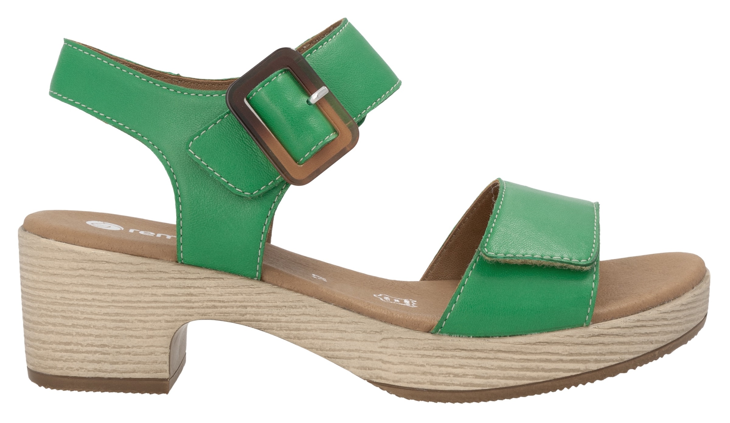 Remonte Sandalette, Blockabsatz, Sommerschuh, Sandale mit Klettverschlüssen