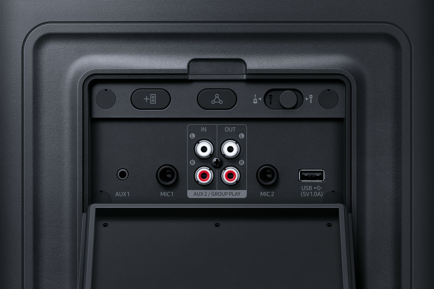 Samsung Party-Lautsprecher »Sound Tower MX-ST50F (2025)« 2.0 (Bluetooth Bassregelung | Beleuchtungseffekte | Lautstärkeregelung | Pairing | USB-Wiedergabe 240 W)