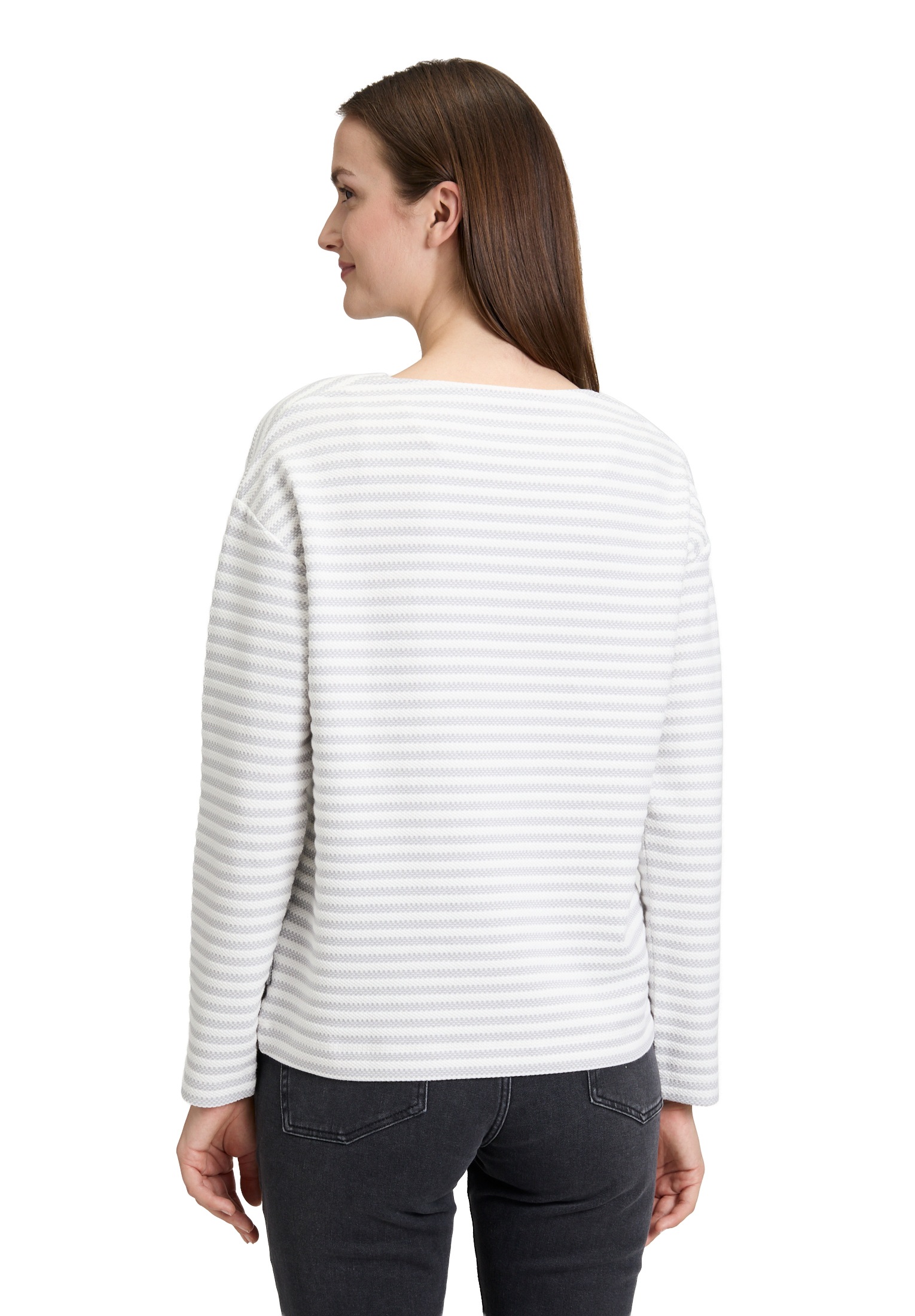 Betty&Co Sweatshirt »Sweatshirt mit U-Boot-Ausschnitt«
