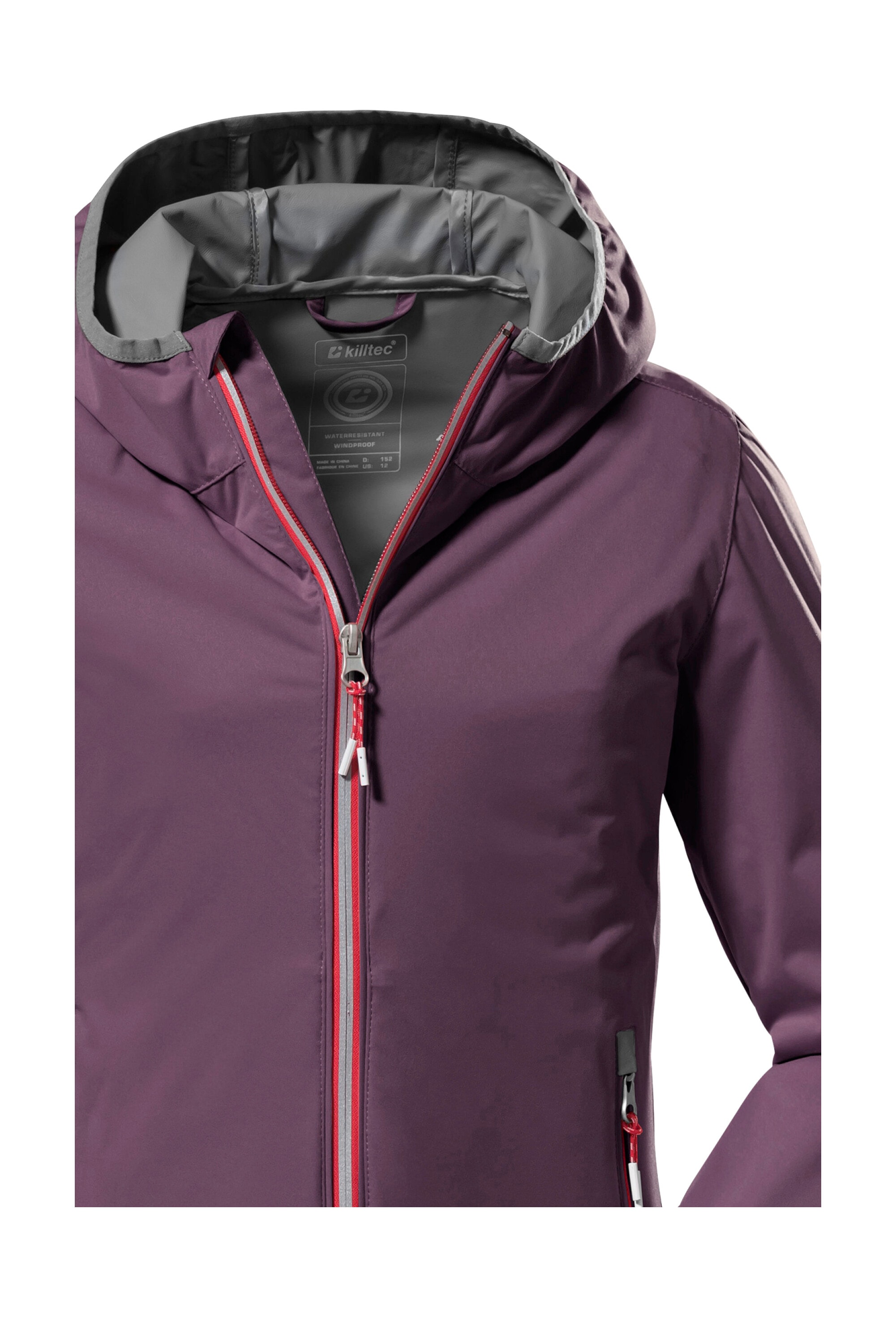 Killtec Funktionsjacke »KOS 164 GRLS JCKT«, Ultraleichte, wasserabweisende Mädchenjacke, packbar, reflektierend