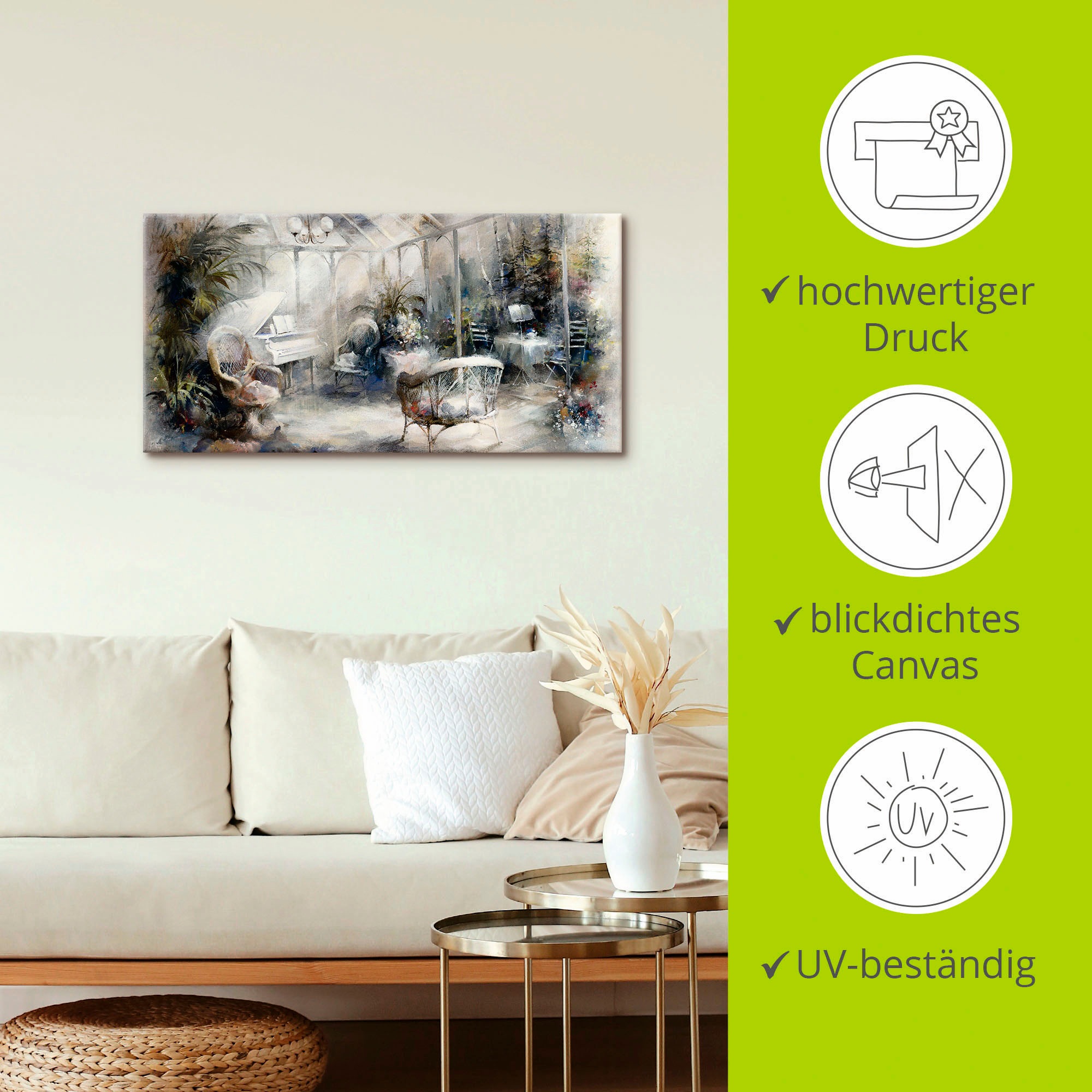 Artland Leinwandbild »Inspiration«, Innenarchitektur, (1 St.), auf Keilrahmen gespannt