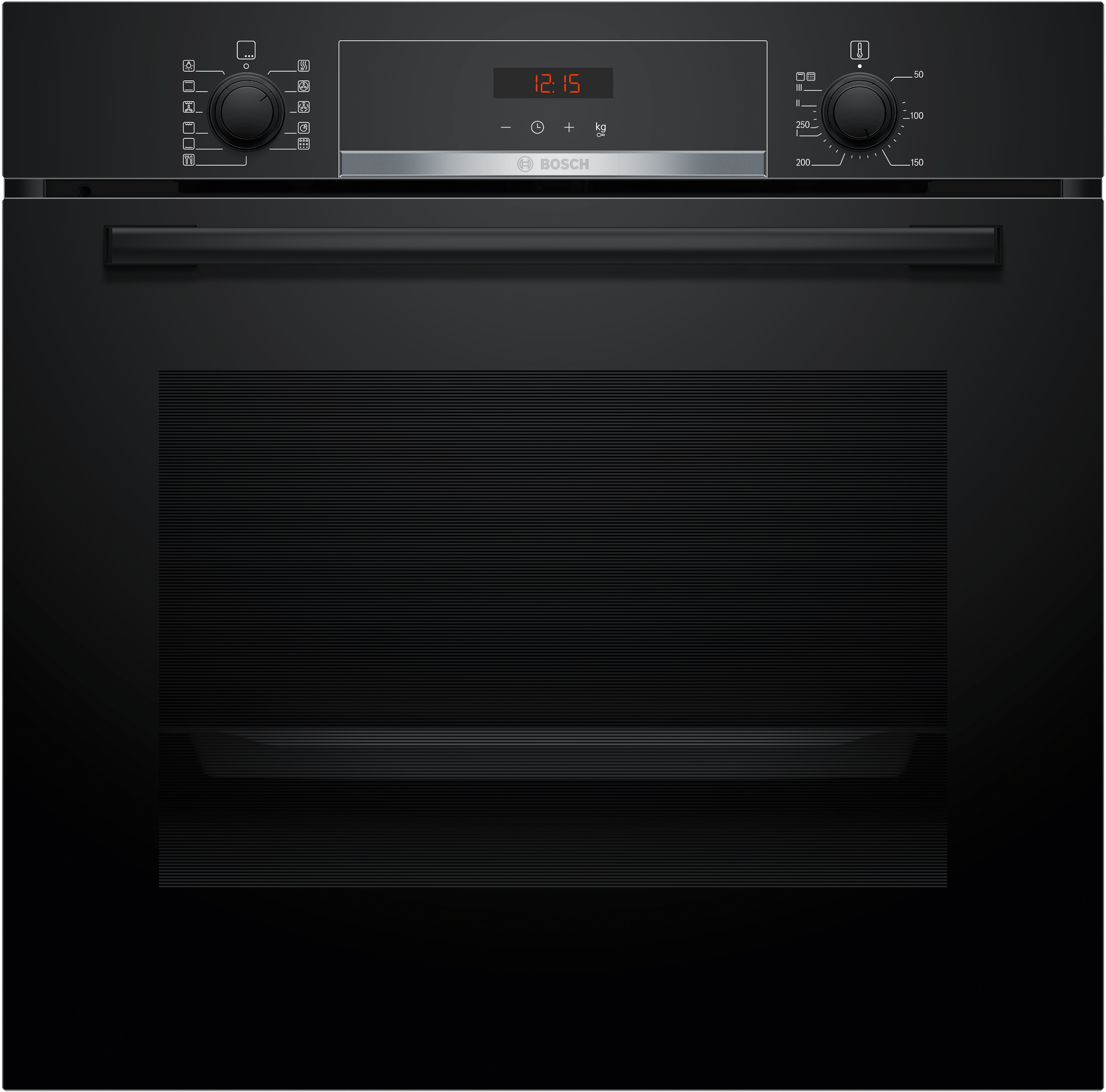 BOSCH Pyrolyse Backofen Serie 4 "HBA574BB3" mit Teleskopauszug nachrüstbar Perfekte Ergebnisse durch 10 voreingestellte Programme & Pyrolyse